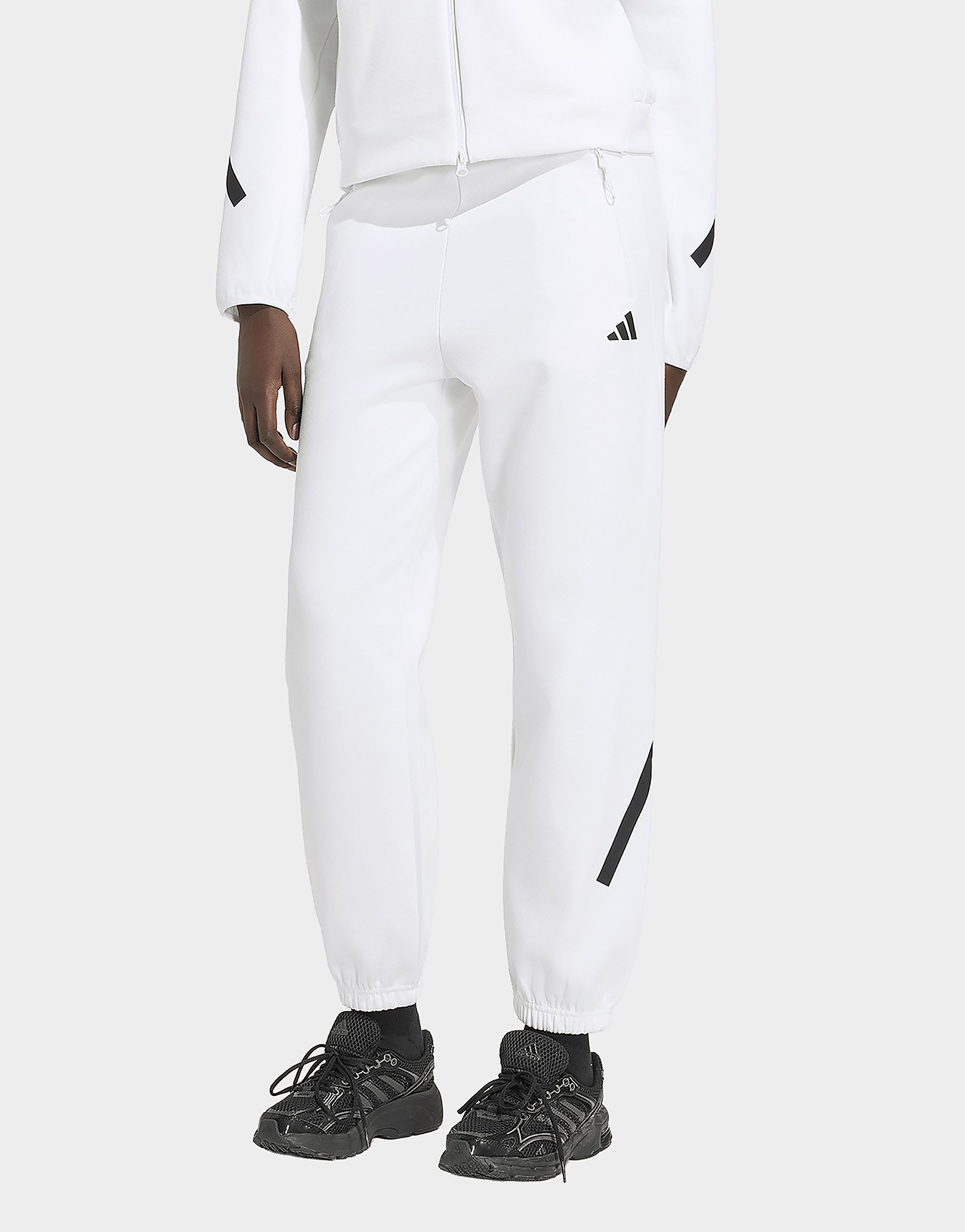 Adidas Donna Blanc Pantaloni Da Jogging Z.n.e. - Immagine 3