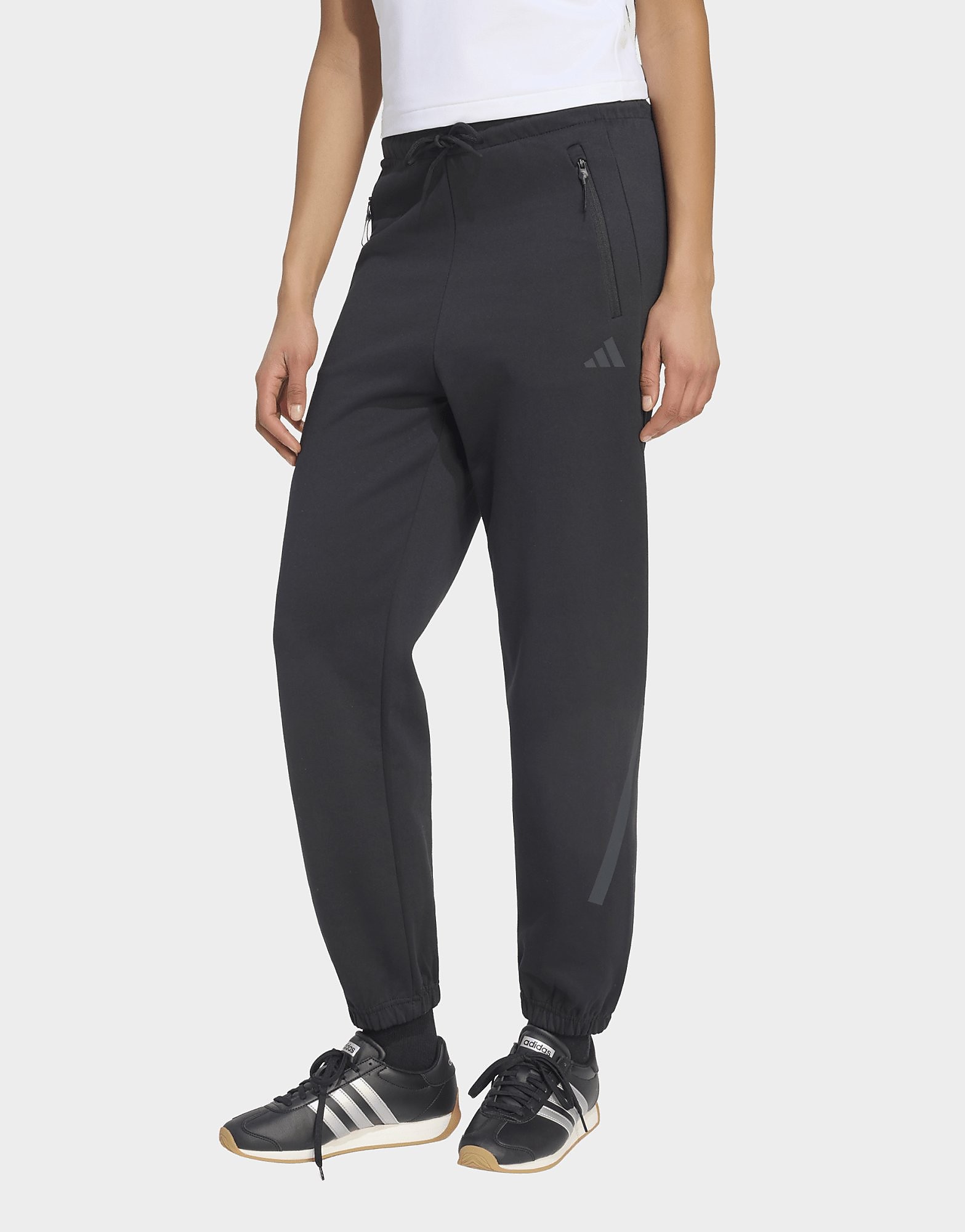 Adidas Donna Noir Pantaloni Da Jogging Z.n.e. - Immagine 2
