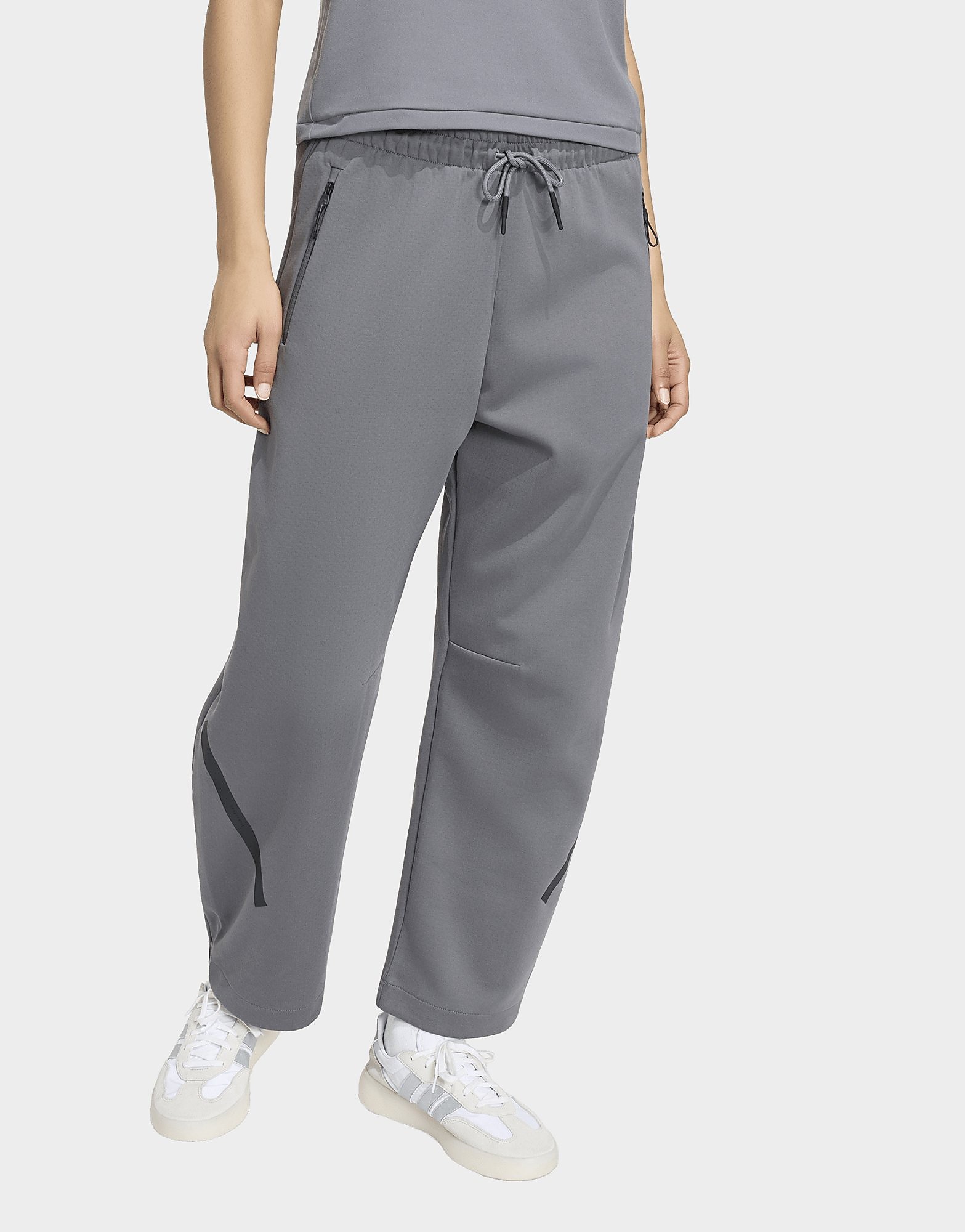 Adidas Performance Donna Grigio - Z.n.e. - Pantaloni Con Fondo Aperto Cinque - Immagine 4