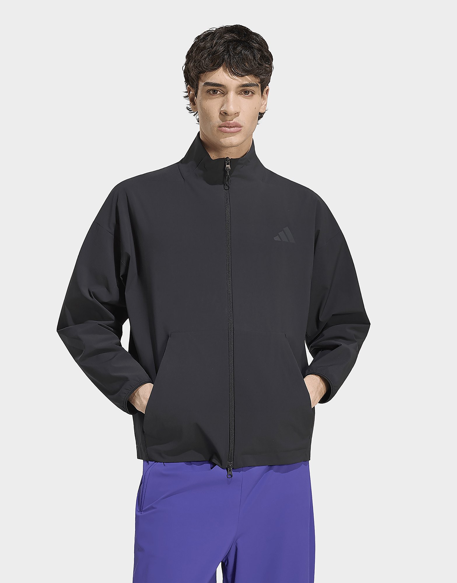 Adidas Uomo Noir Giacca Da Allenamento Z.n.e. - Immagine 2