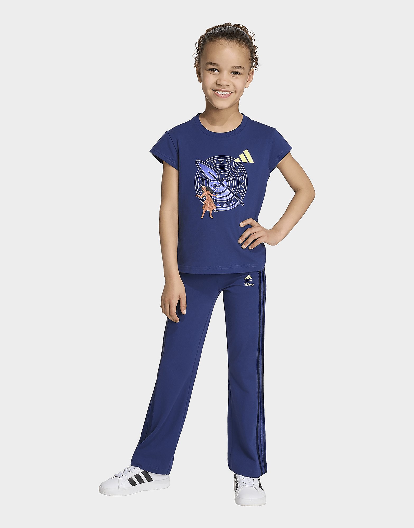 Adidas Bambina Blu Womens Set T-Shirt E Leggings Disney Taglia 7-8Y, JD Sports