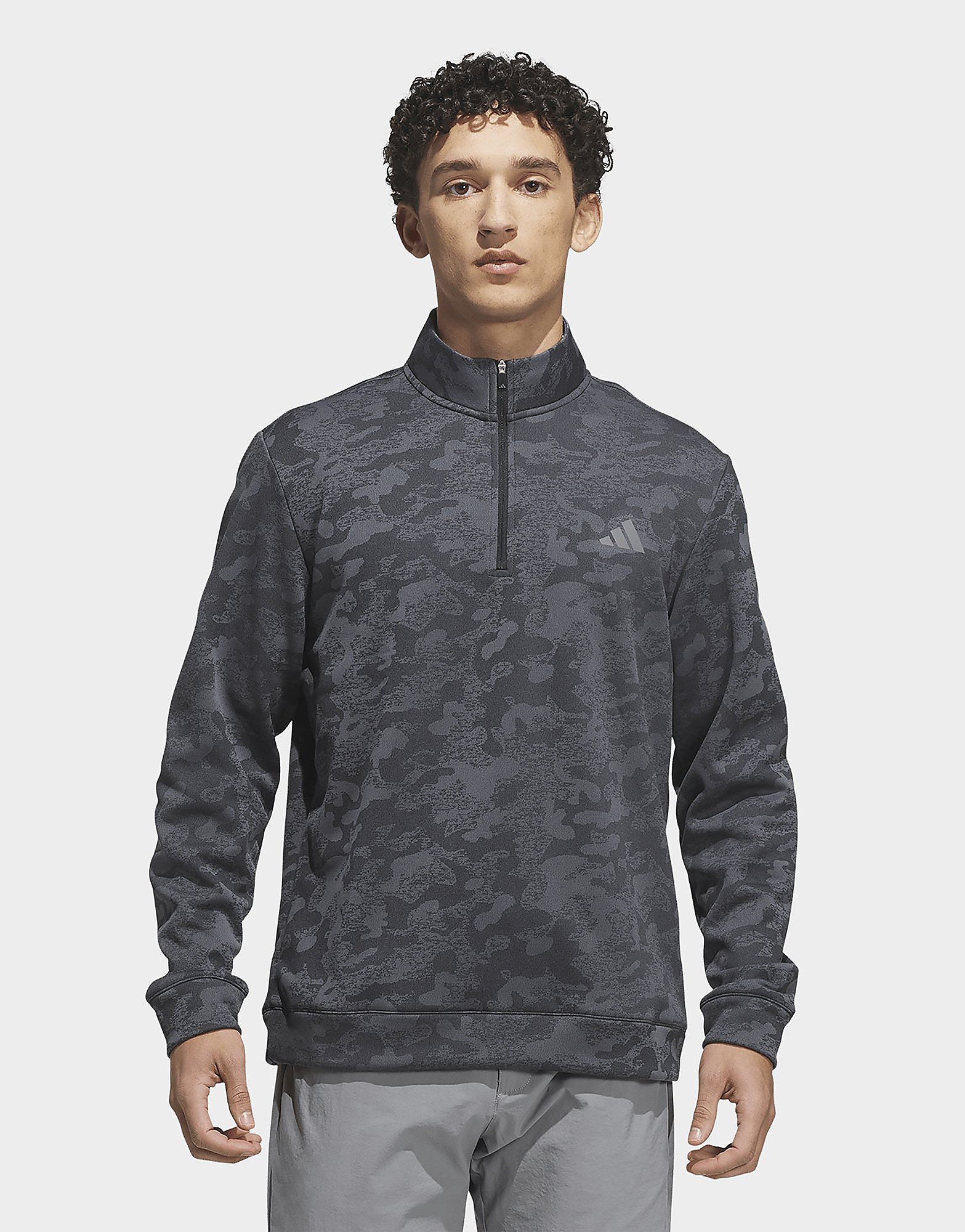 Adidas Mens FELPA IDROREPELLENTE RESISTENTE CON ZIP DA ¼ ULTIMATE365 - Nero, nero