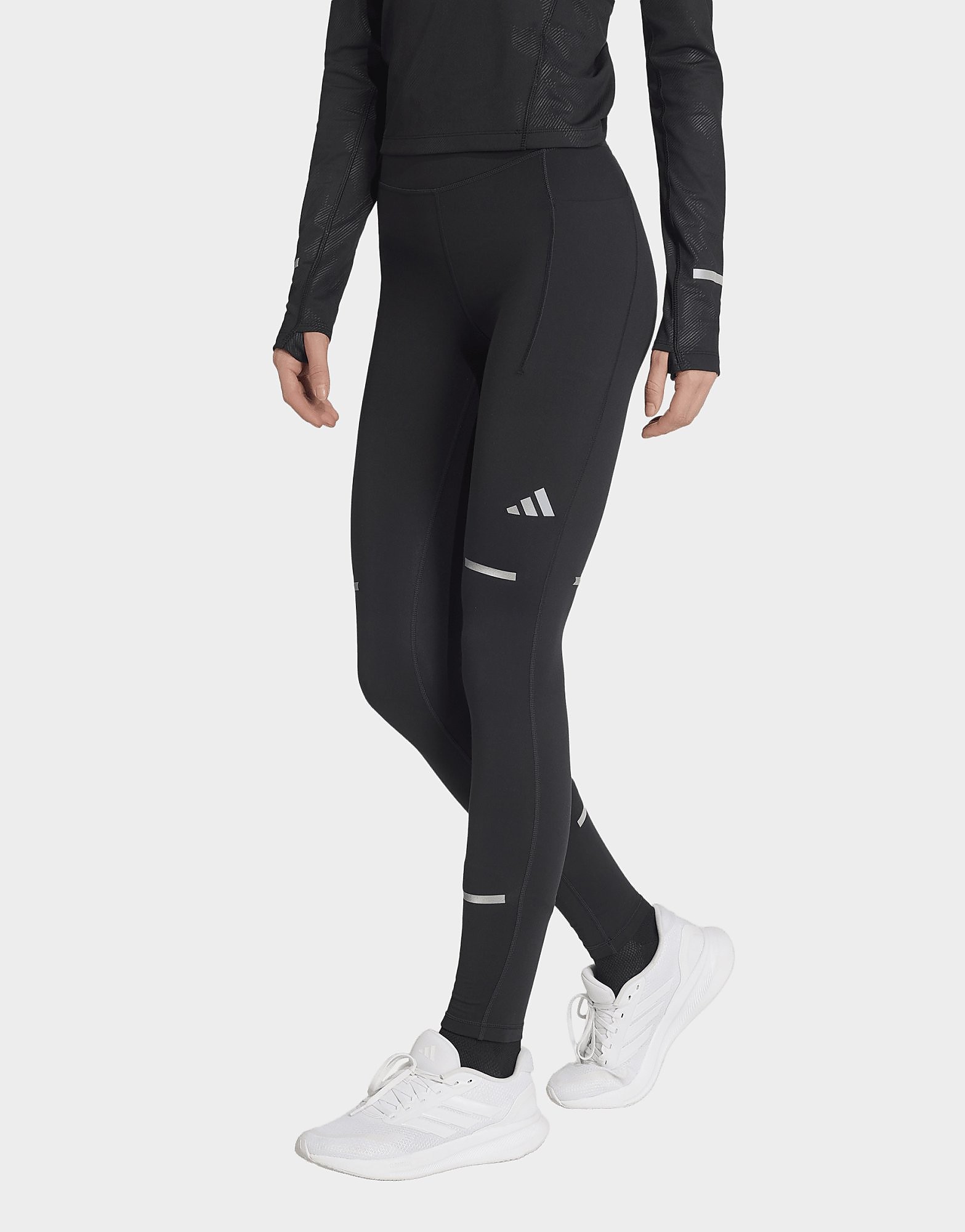 Adidas Donna Noir Leggings Da Adi365 Climawarm+ - Immagine 3