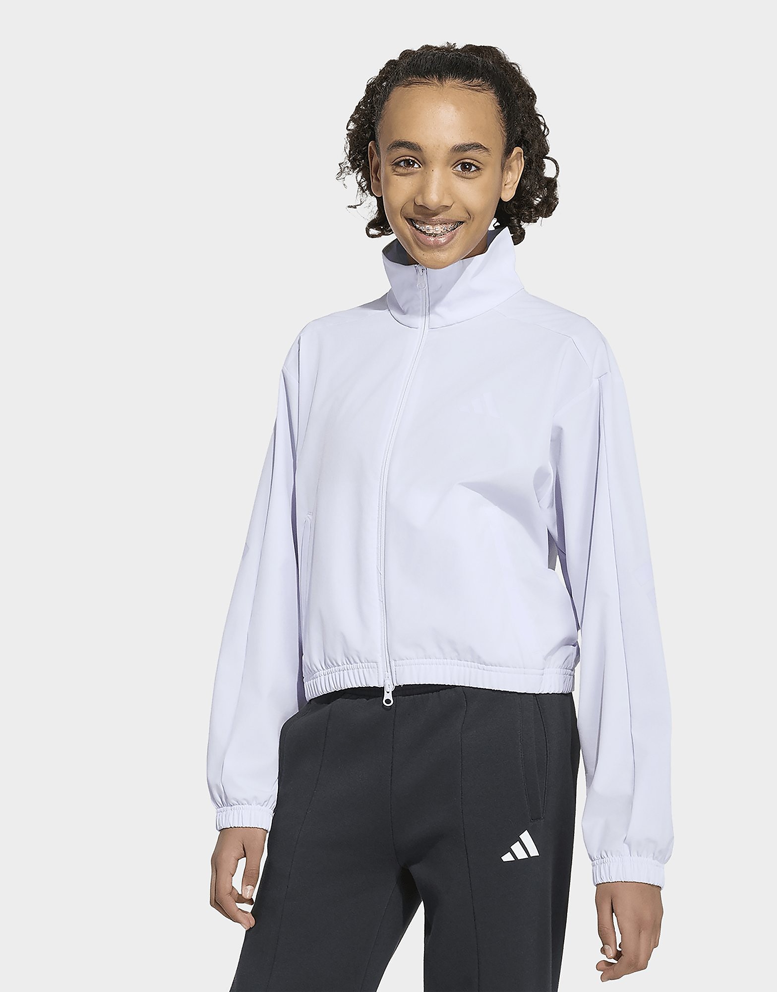 Womens Adidas Giacca In Tela Sport Icons - Viola, Viola