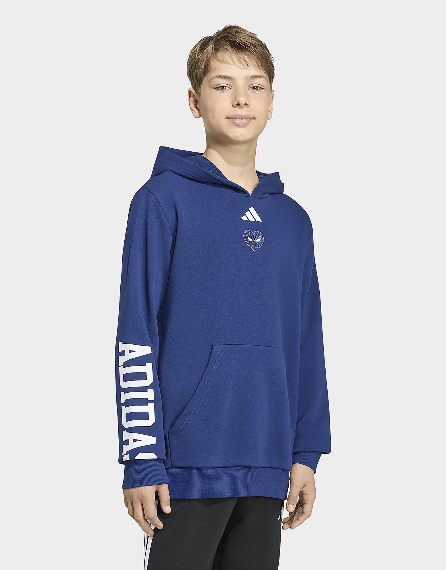 Adidas Bleu Felpa Con Cappuccio Bambino Marvel Spider-Man - Immagine 2