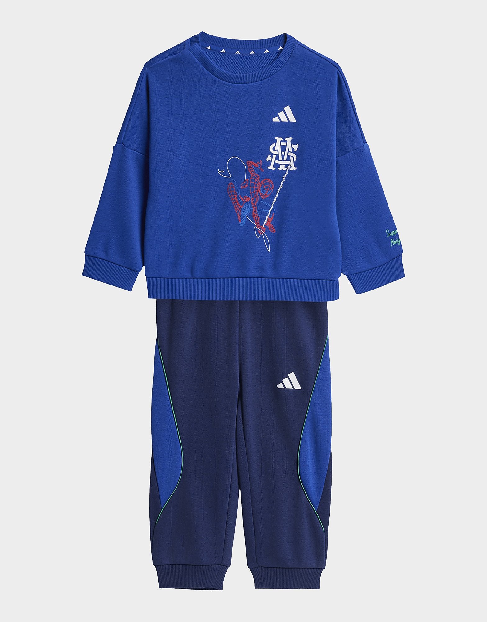 Adidas Bambino Blu Set Da Jogging Marvel Spider-Man Taglia 9-12M, JD Sports