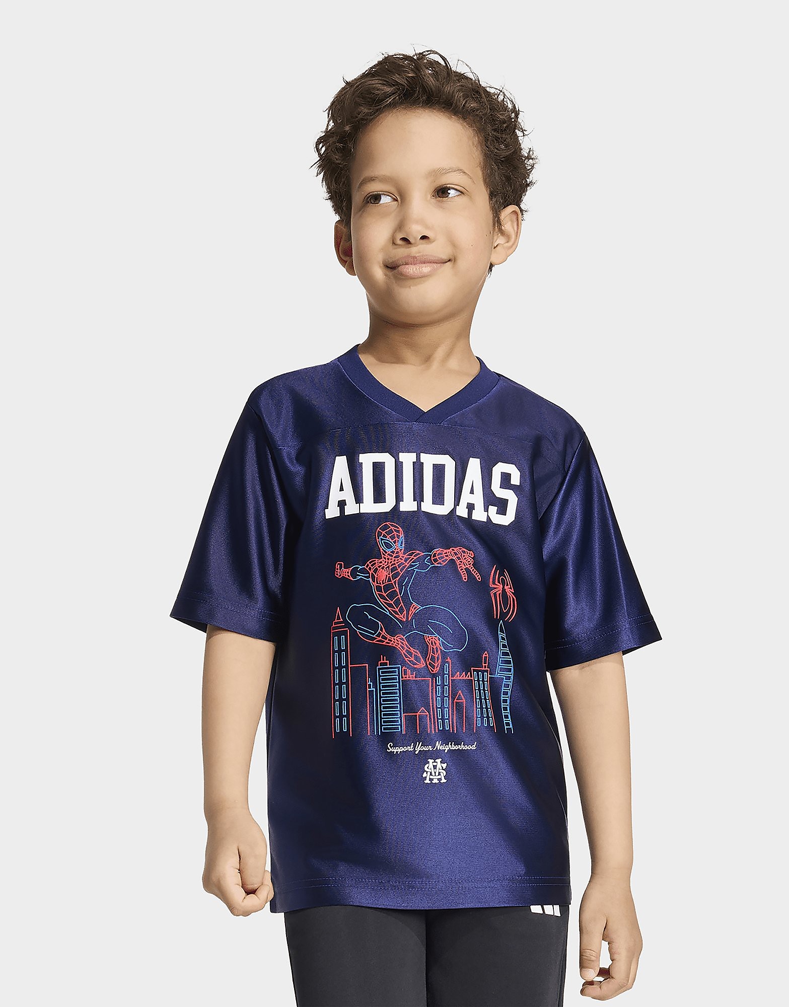 Adidas Bambino Blu T-Shirt Marvel Spider-Man Taglia 9-10Y, JD Sports
