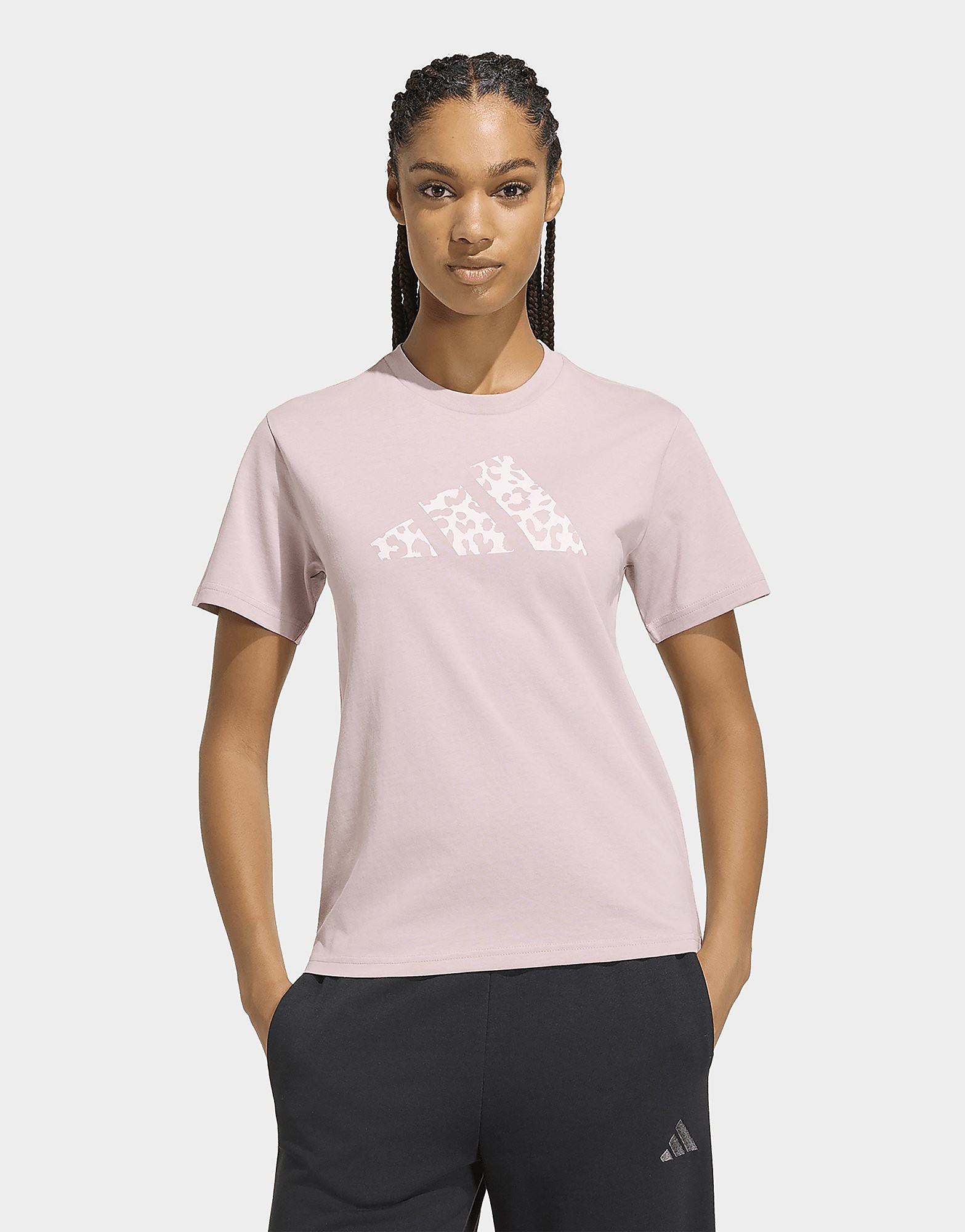 Adidas Donna Violet T-Shirt Da Animal - Immagine 2