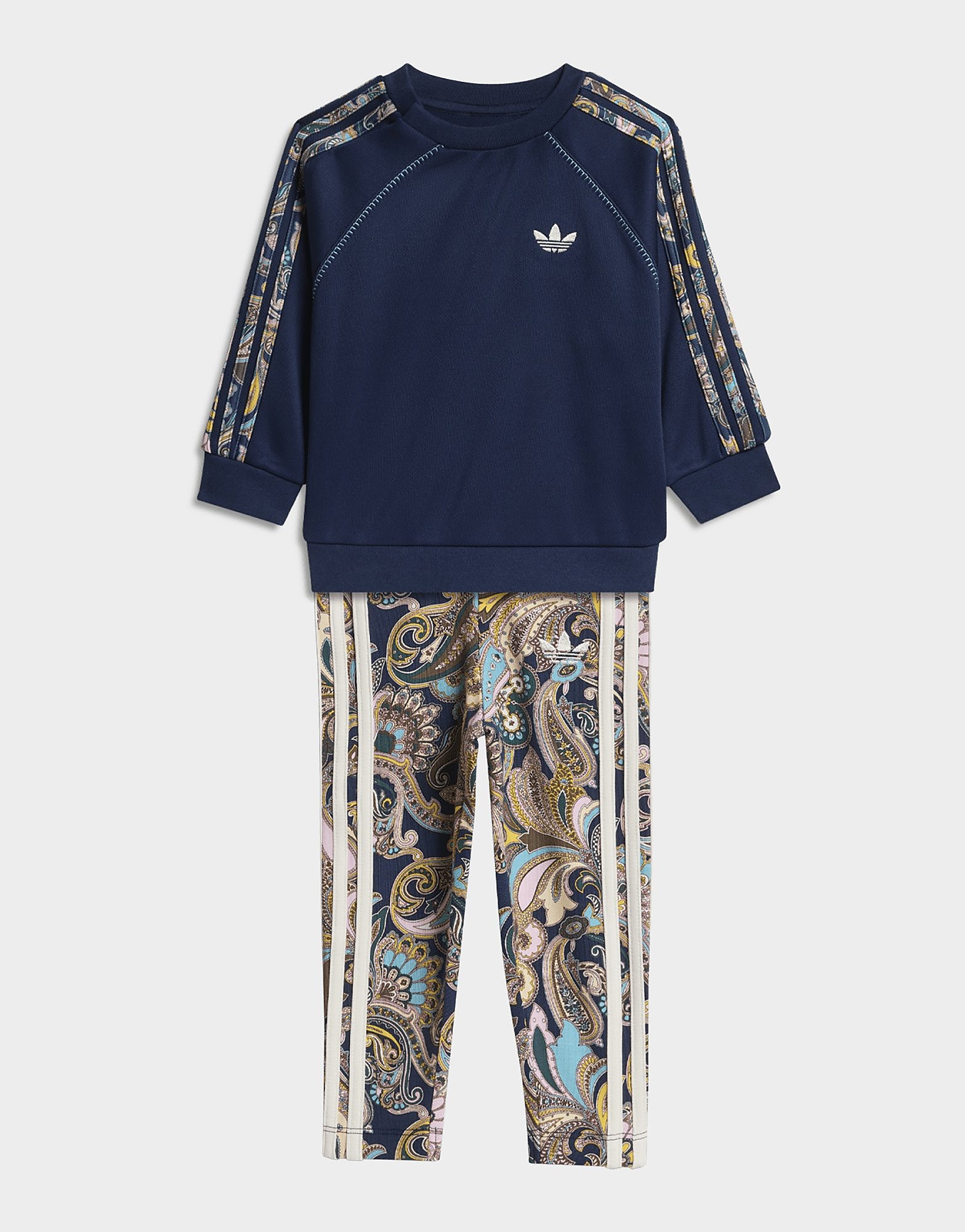 Adidas Womens Set felpa oversize e leggings x Liberty London - Blu, blu