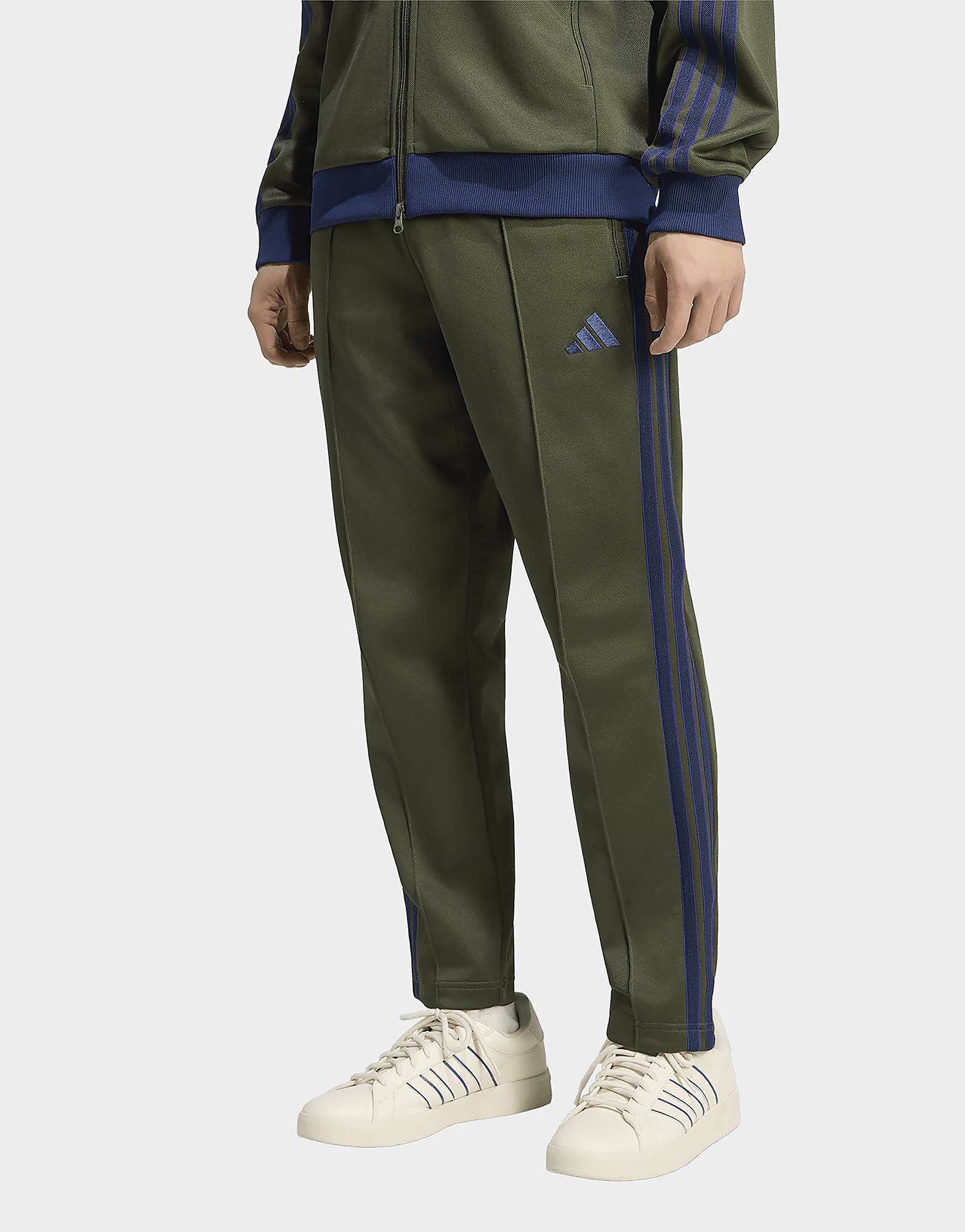 Adidas Mens PANTALONI DELLA TUTA STADIUM REGULAR FIT PIQUE FULL LENGTH OPEN HEM - Verde, verde