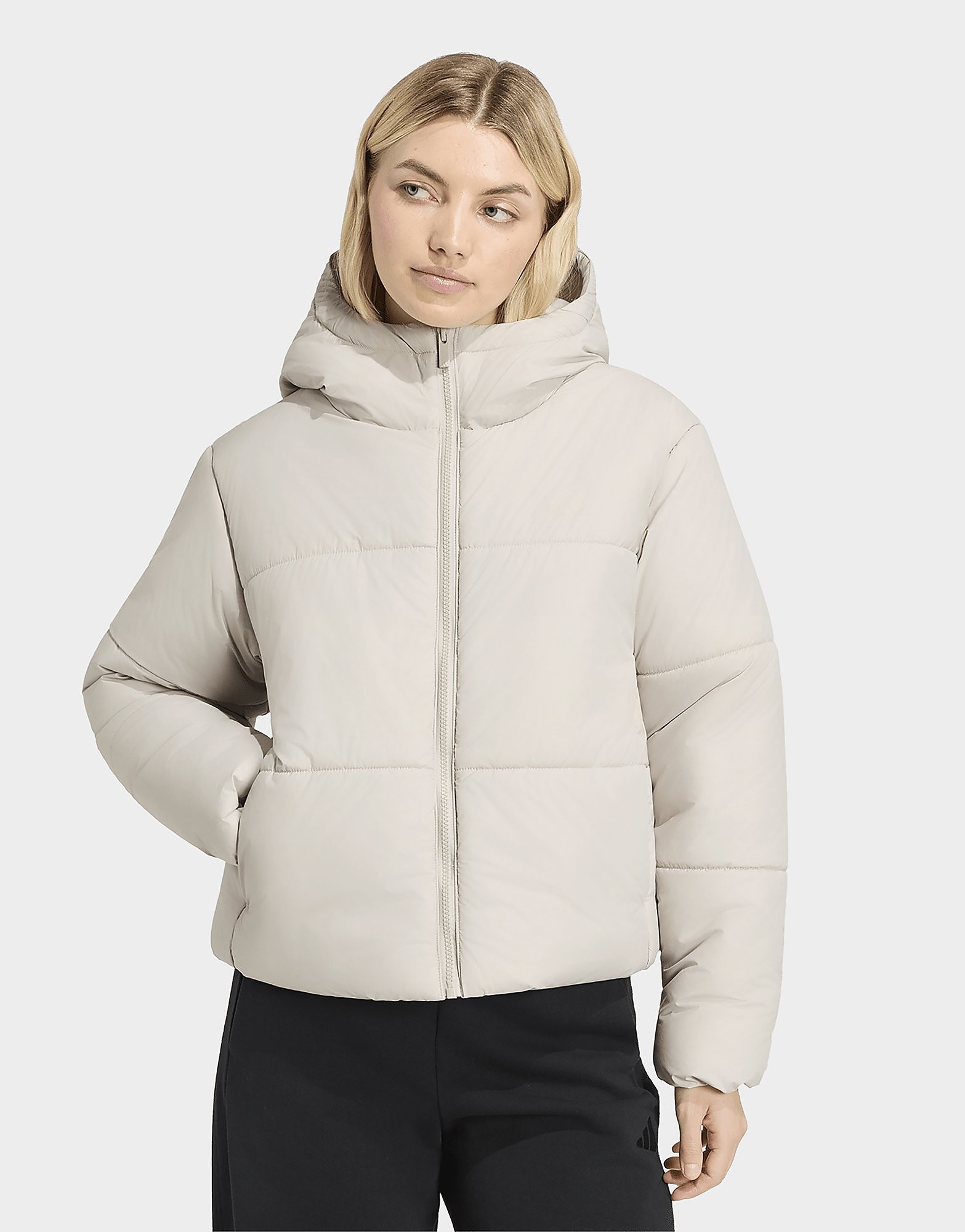 Adidas Womens Giacca Essentials Highloft Insulated Puffer - Beige, beige