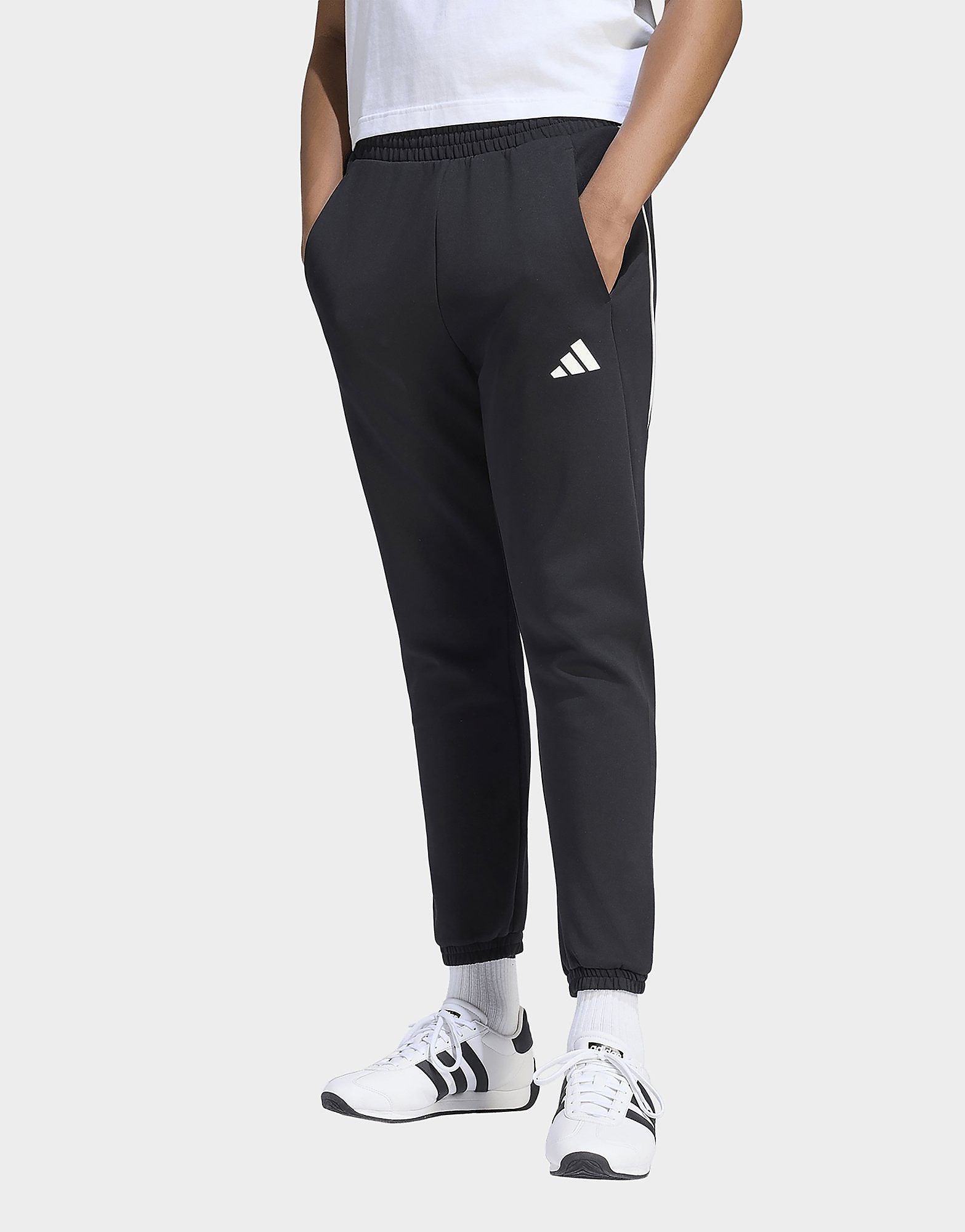 Adidas Performance Uomo Nero - Stadium - Pantaloni Neri Con Logo Piccolo - Immagine 4