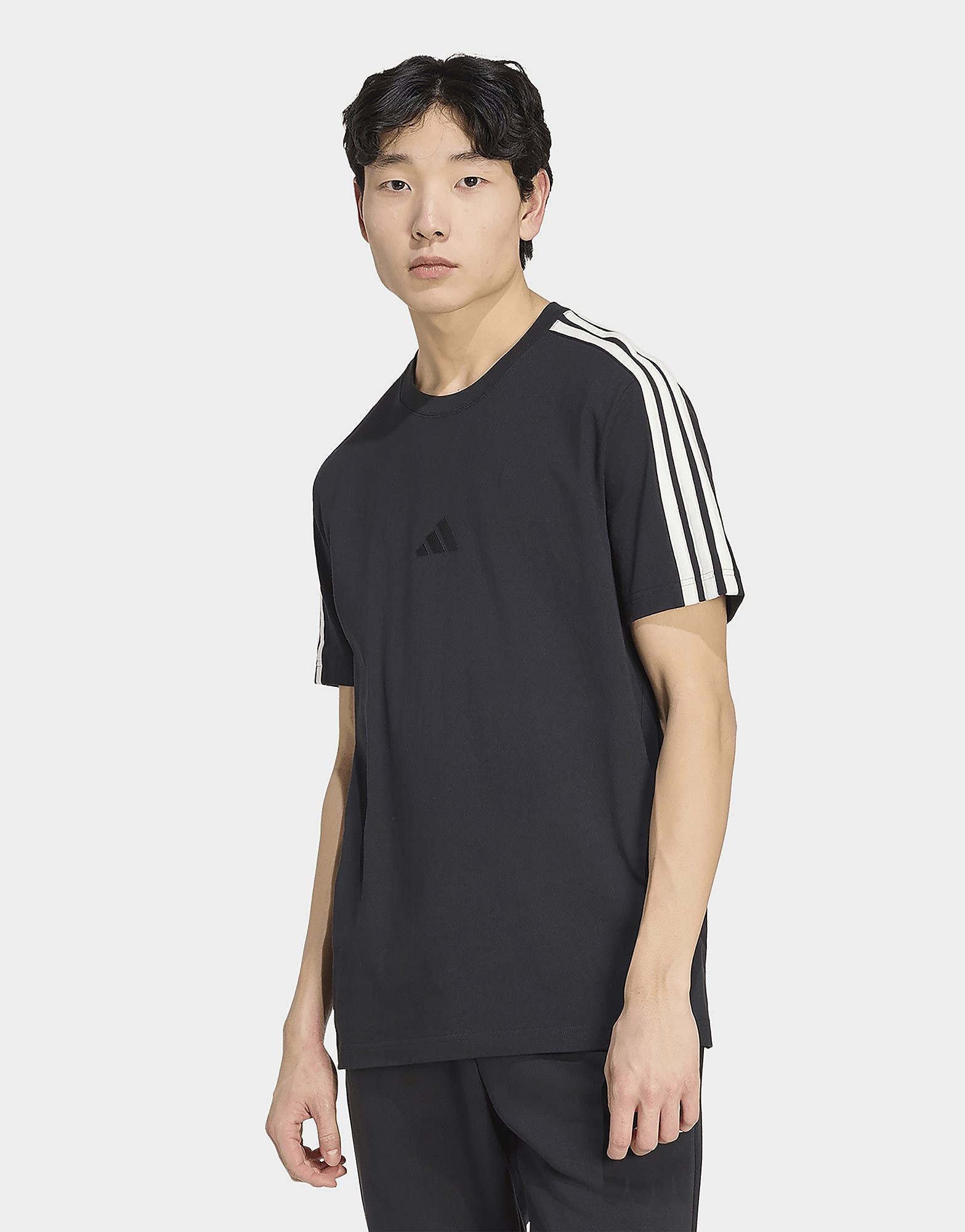 Mens Adidas T-SHIRT KIT 3-STRIPES Regular - Nero, Nero