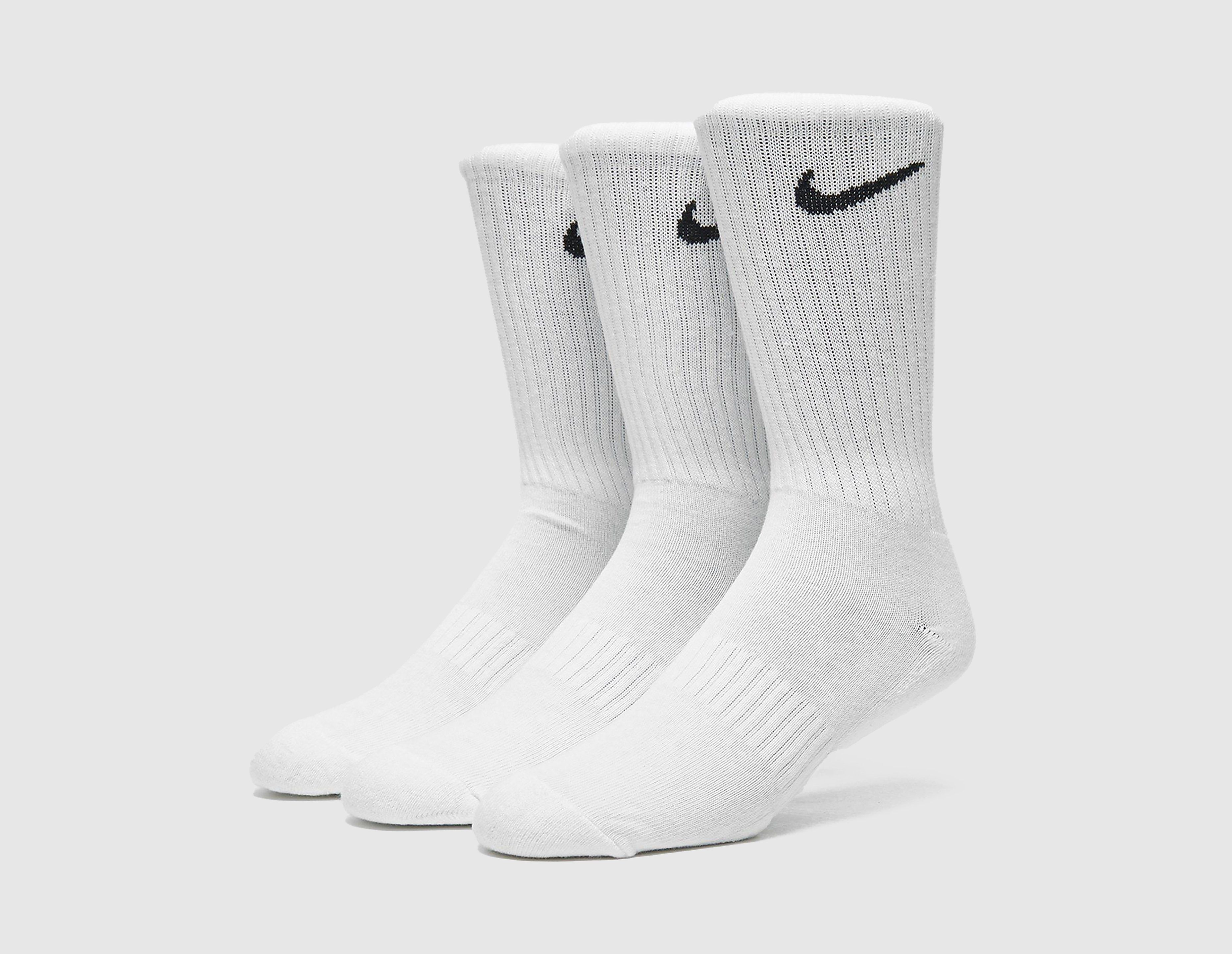 Nike 3-Pack Cushioned Crew Socks, blanco