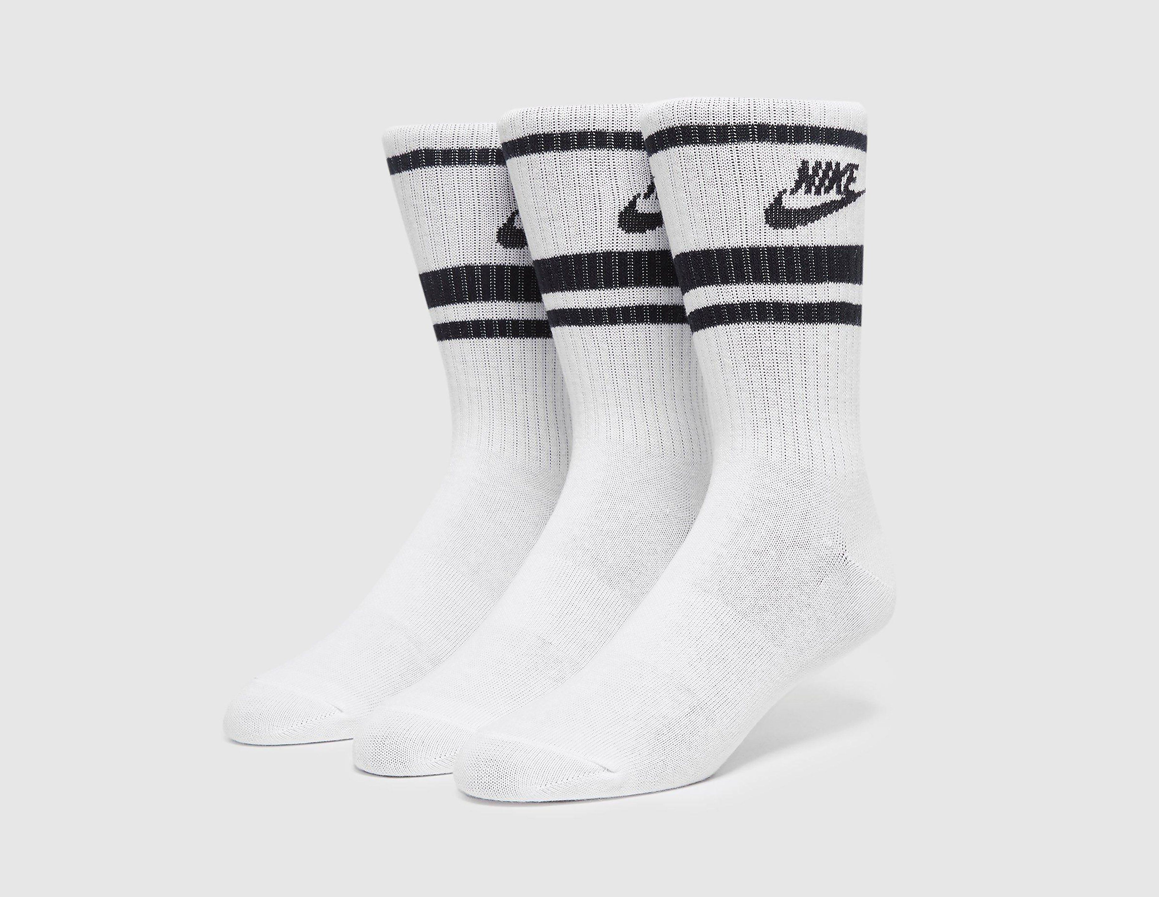Nike pack de 3 calcetines Essential Stripe, White