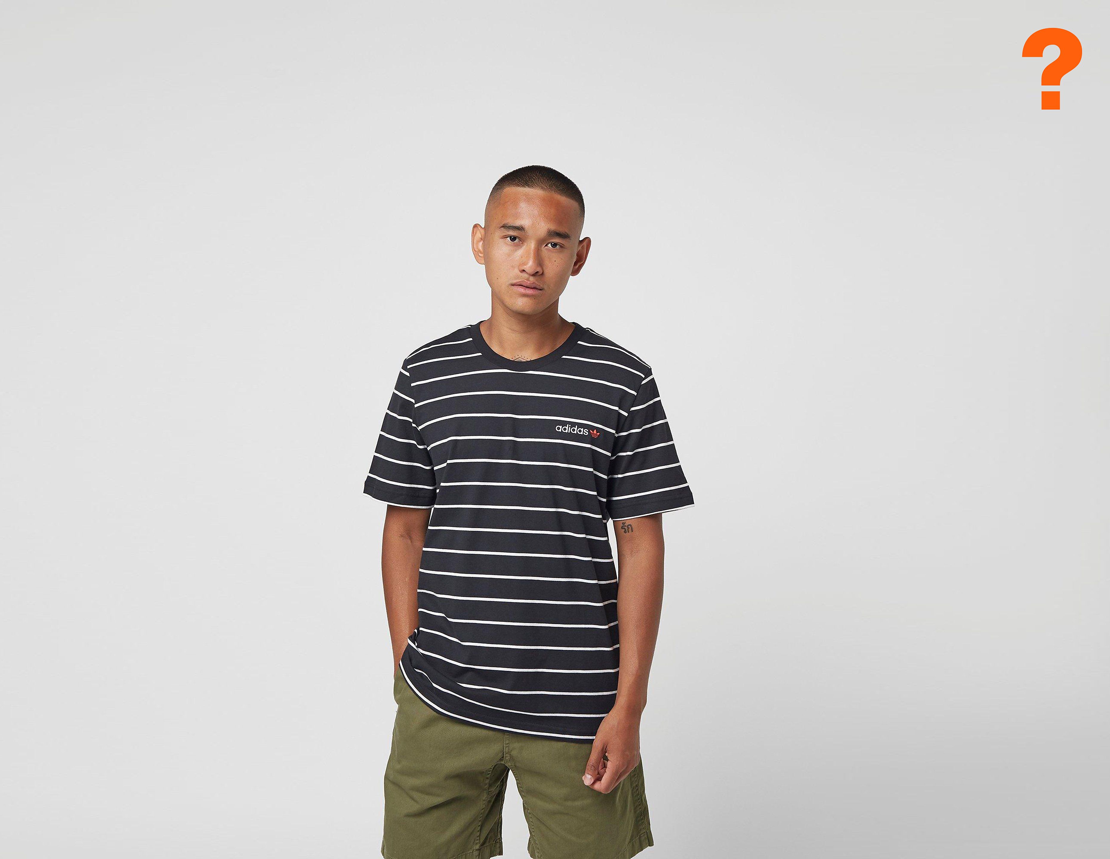 Adidas Originals Linear 2.0 Stripe T-Shirt, Black