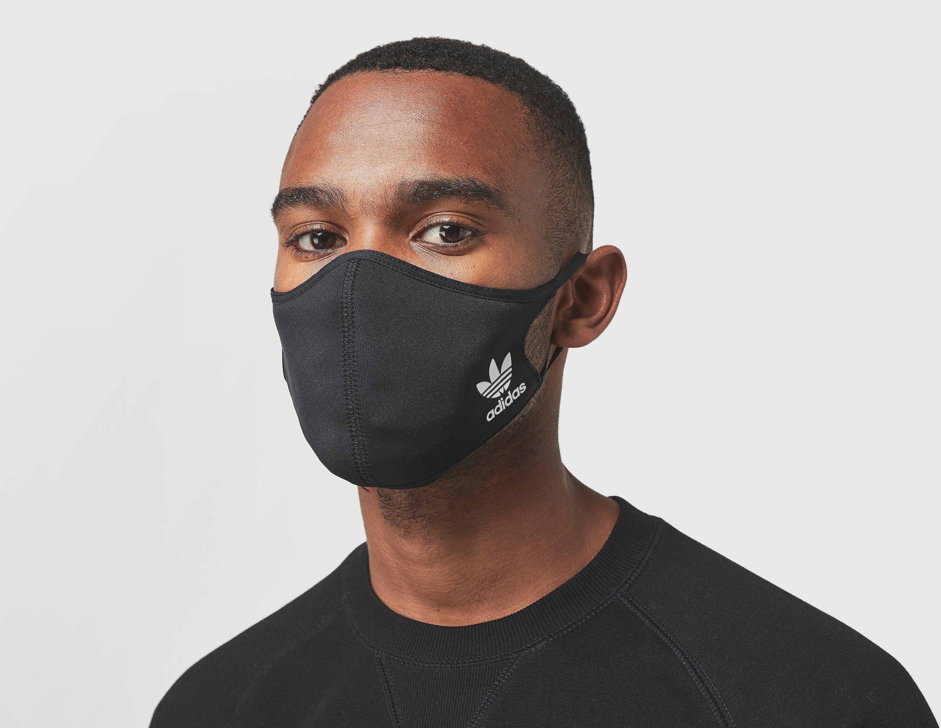 adidas Originals 3-Pack Face Coverings, negro