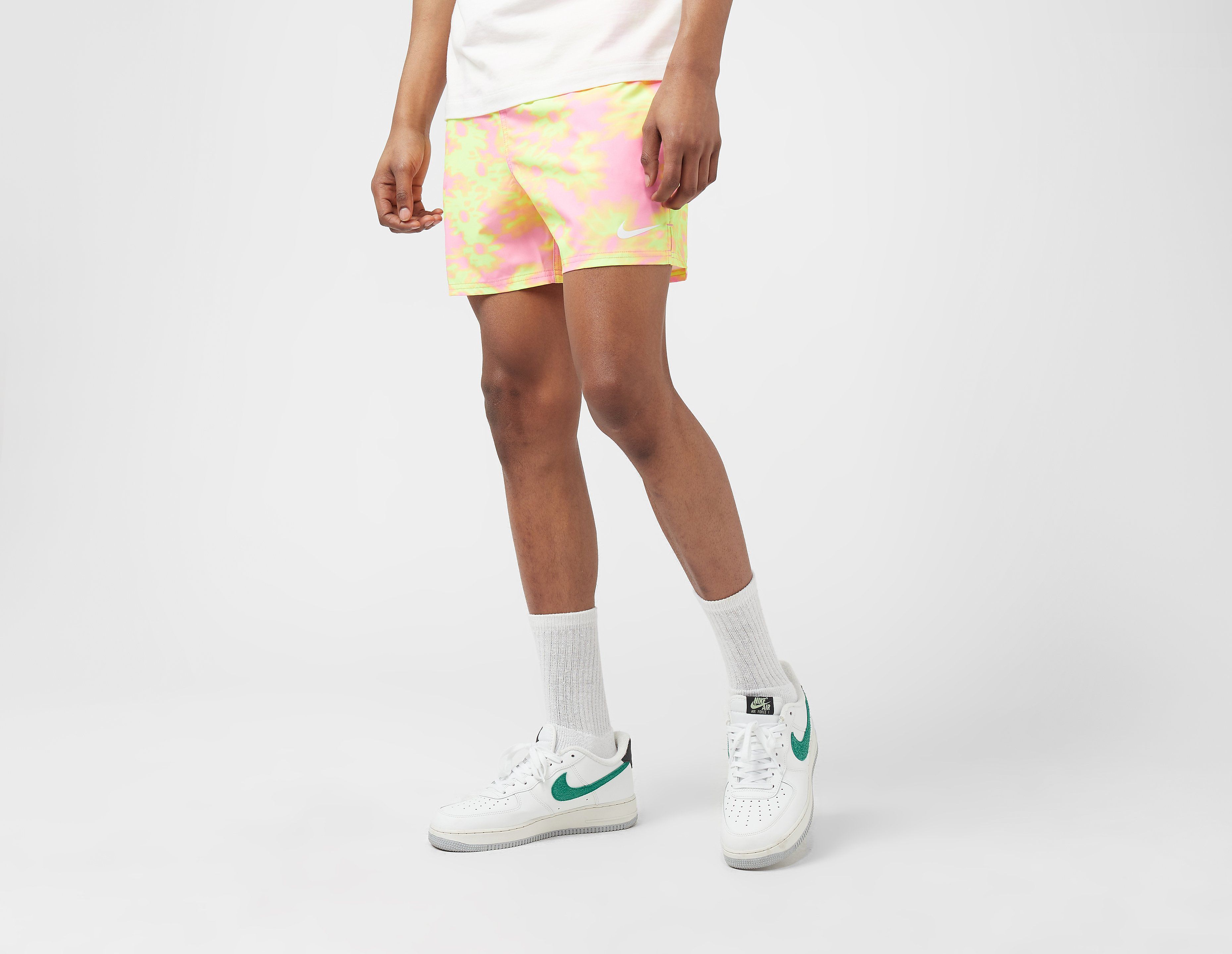 Nike Floral Fade 5 Volley Swim Shorts, Pink