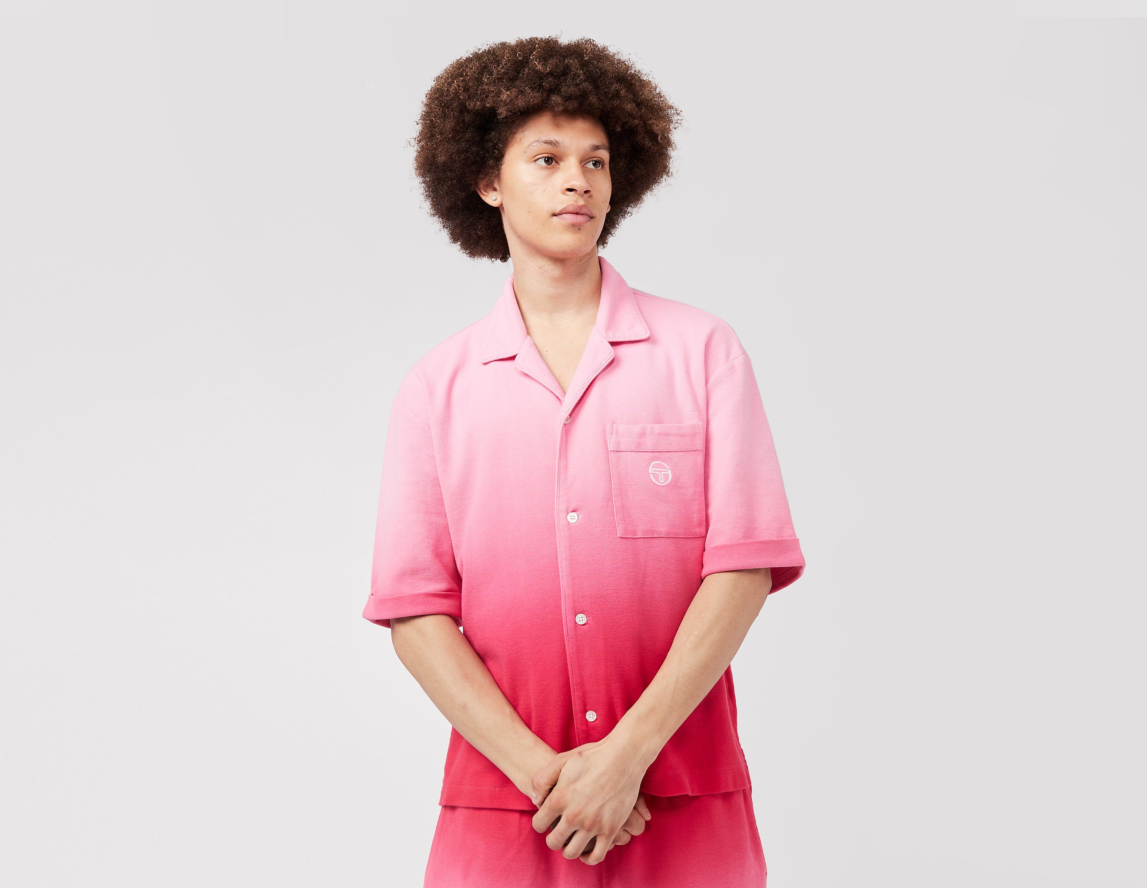 sergio tacchini chemise genoa camp, pink