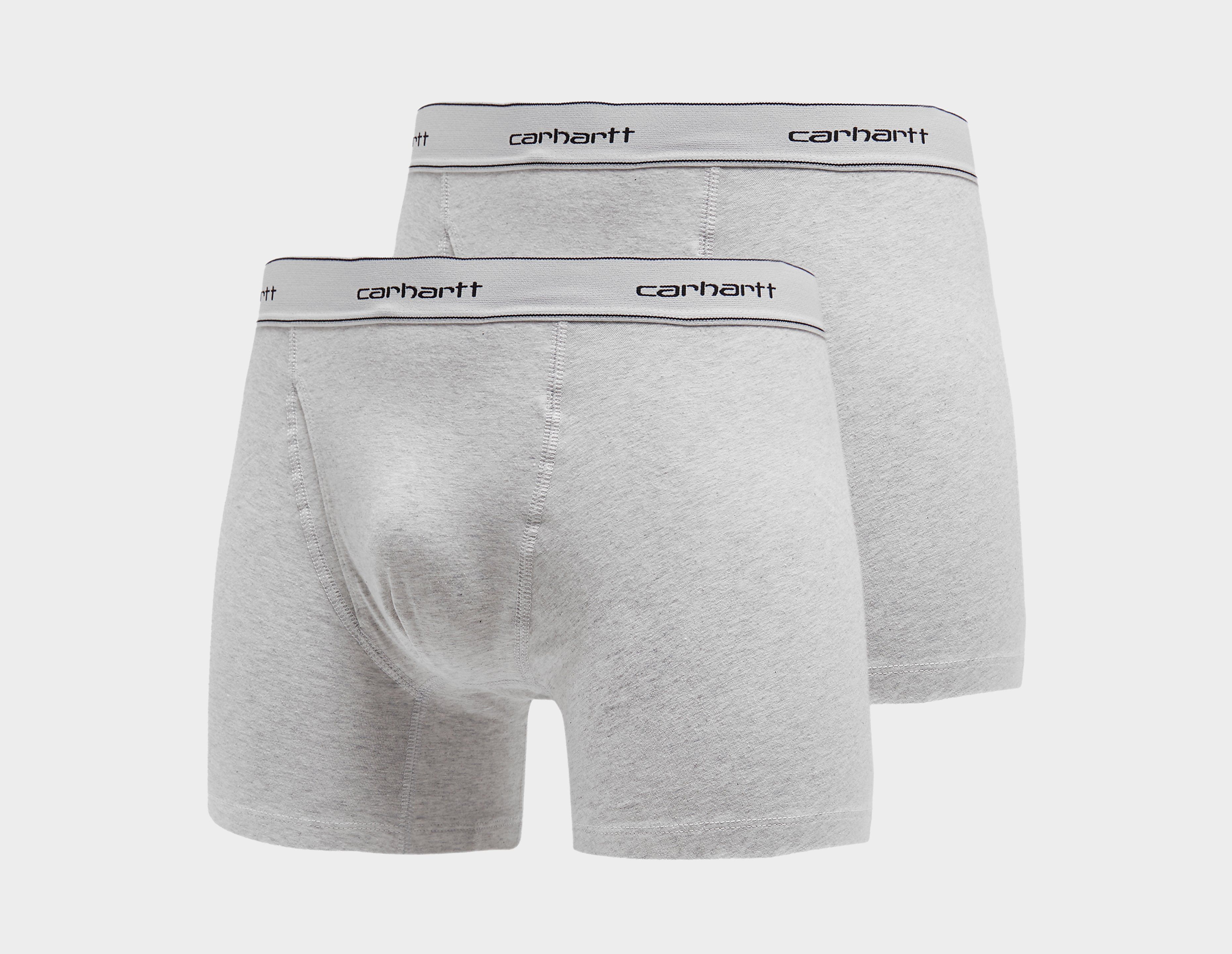 Carhartt WIP Cotton Boxer Trunks 2 Pack, Grey