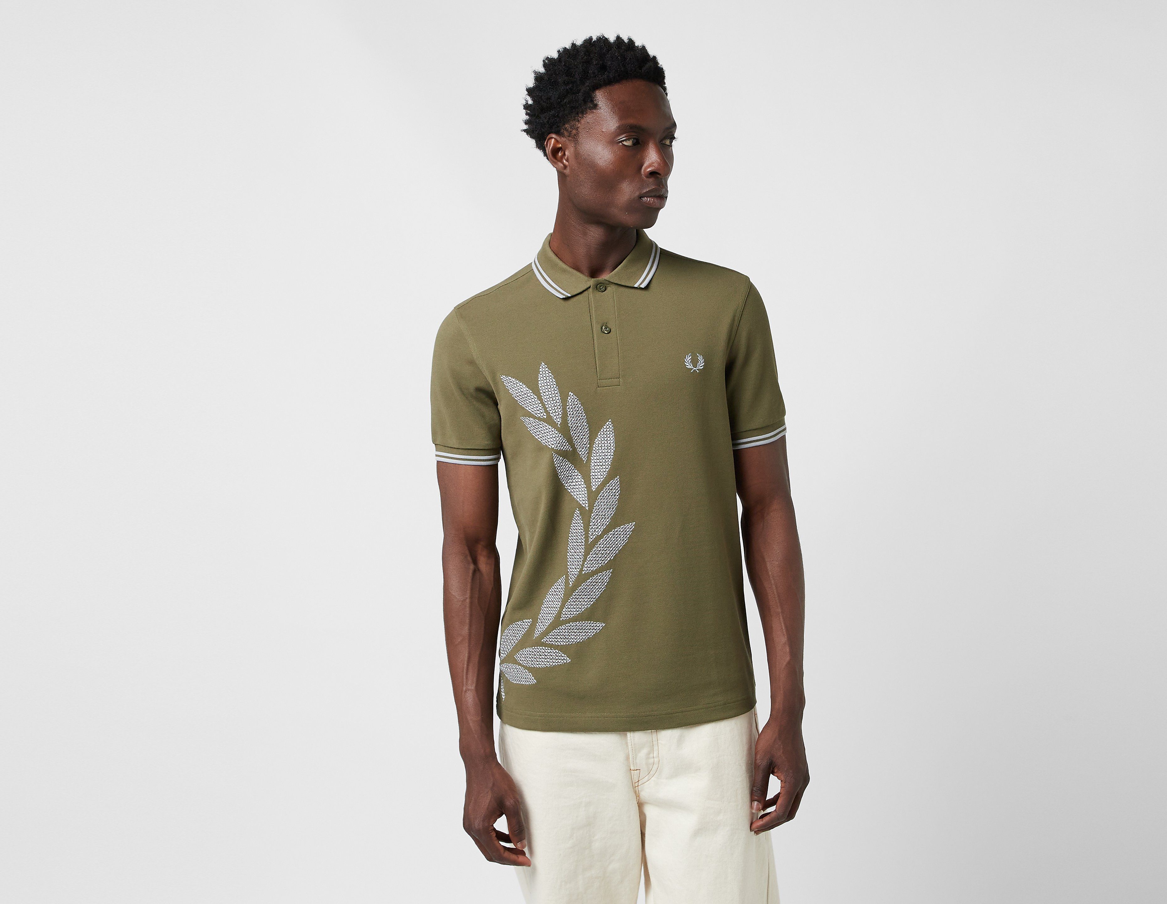 Fred Perry Cross Stich Polo Shirt, Green