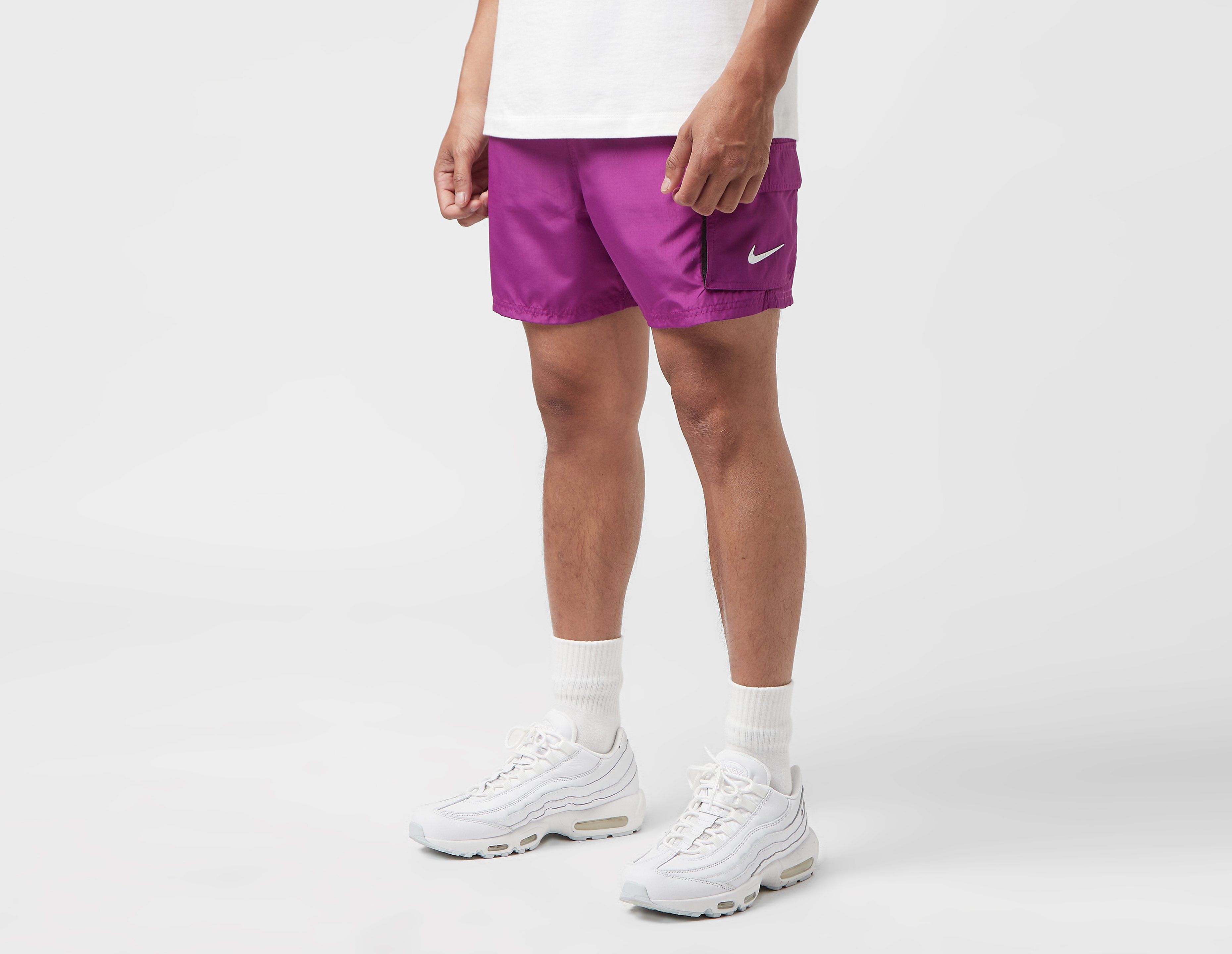 Nike Swim 5 Cargo Volley Shorts, Purple