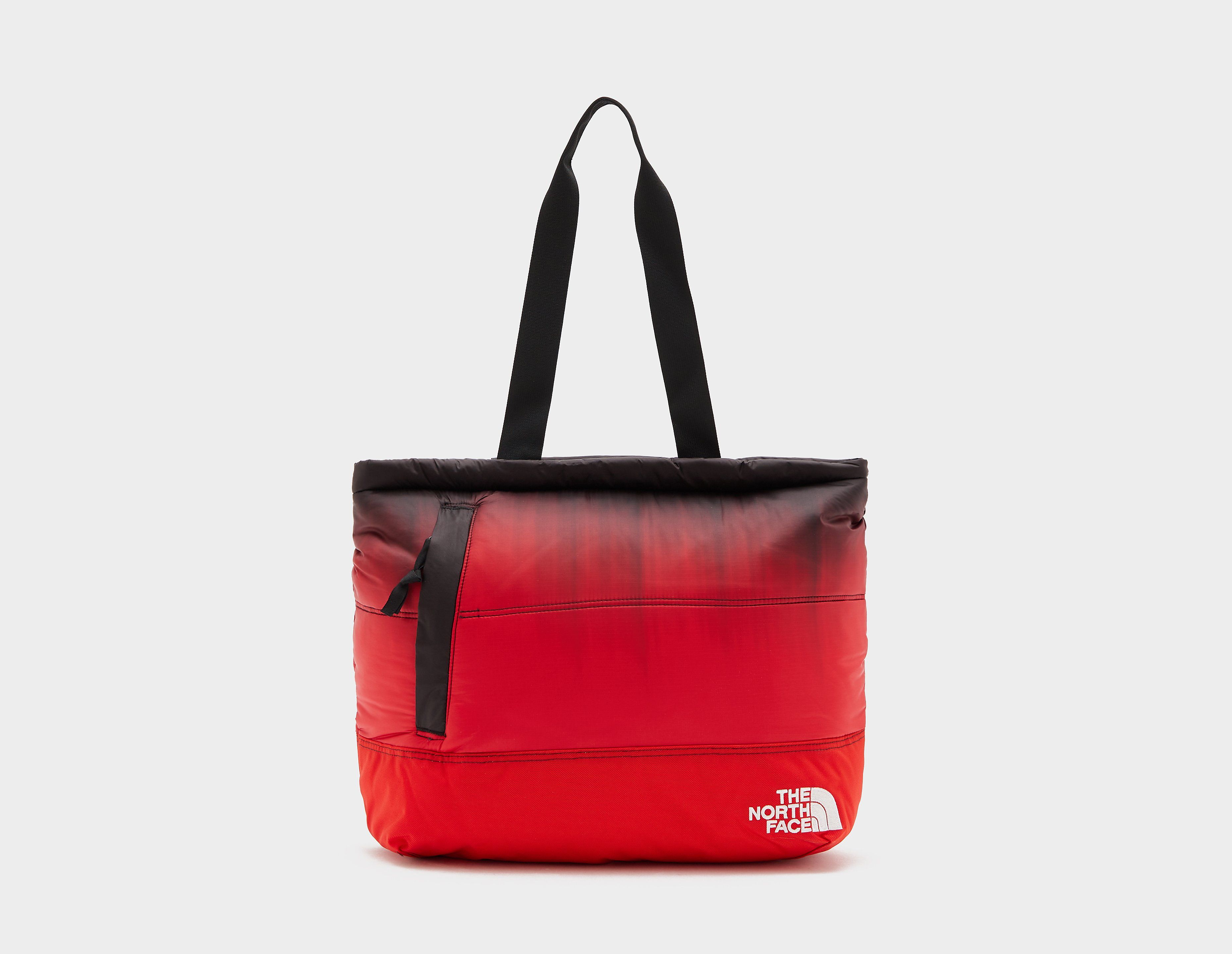 the north face tote bag nuptse, red