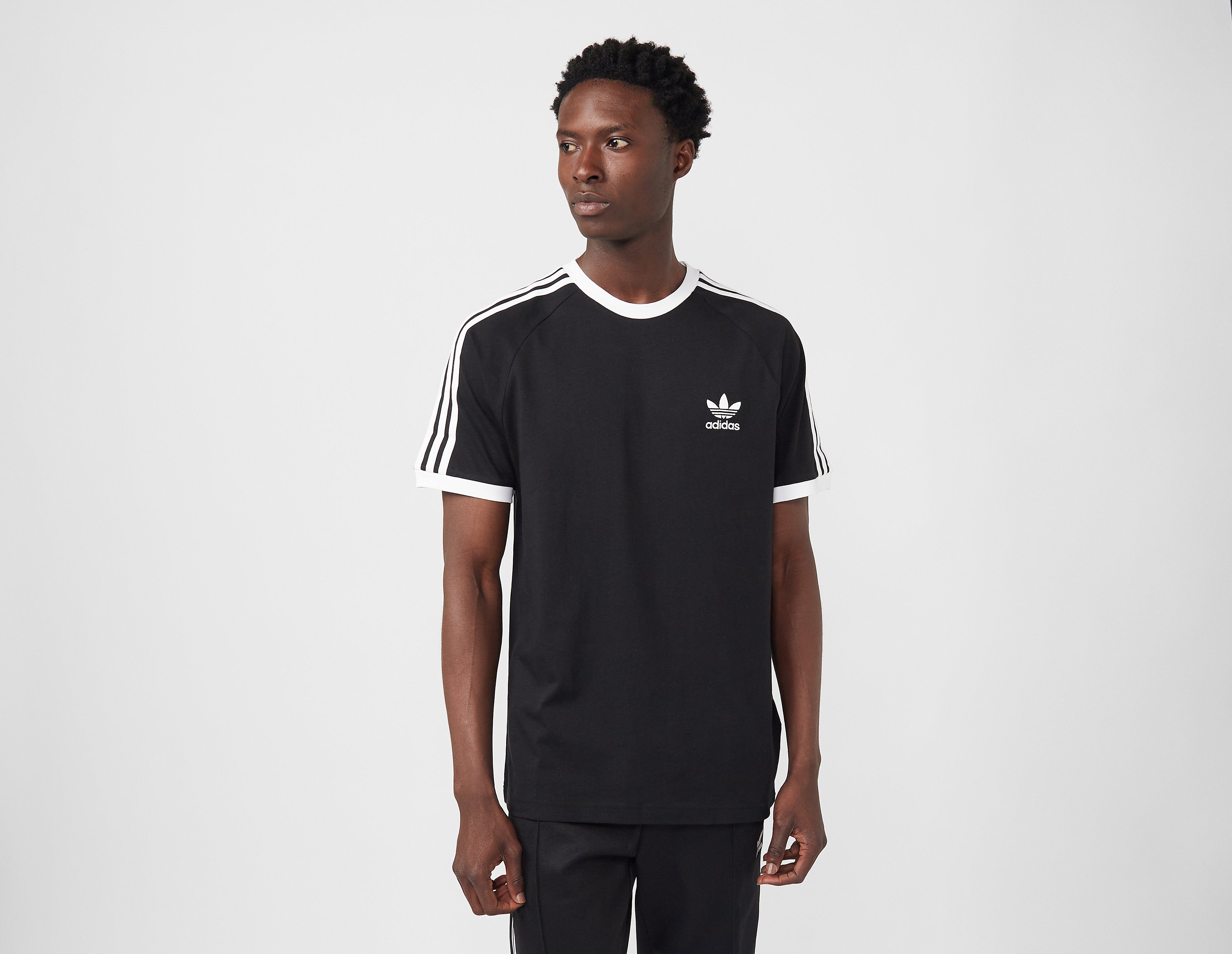 adidas Originals Adicolor Classics 3-Stripes T-Shirt, Black