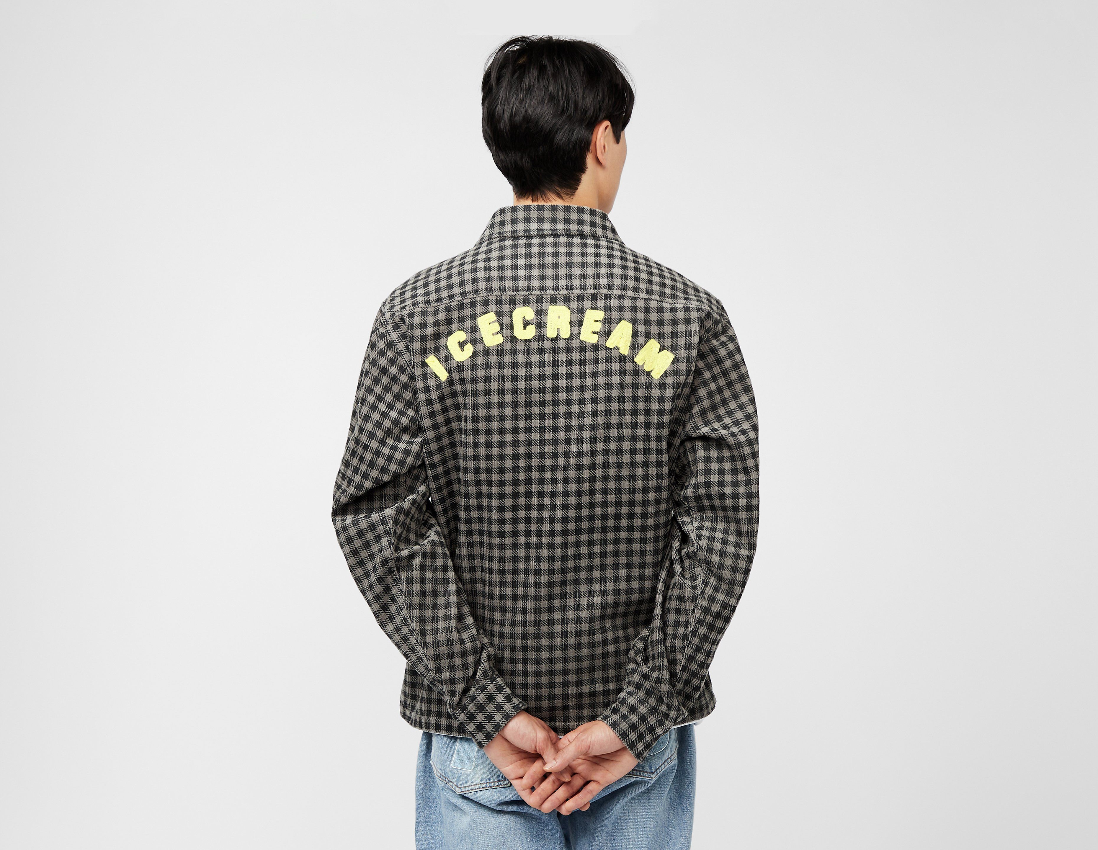 ICECREAM Half Zip Check Shirt