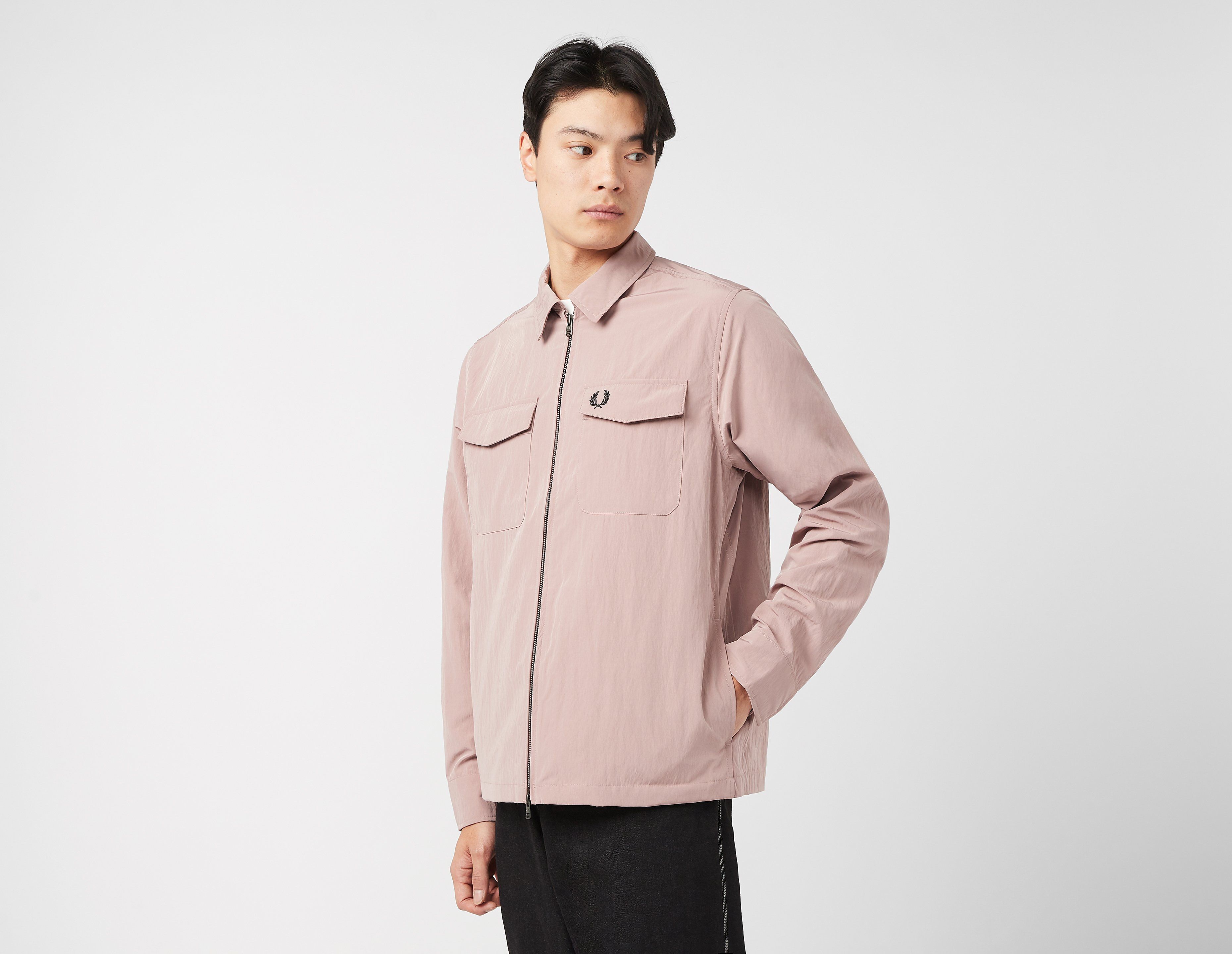 fred perry surchemise zippée, pink