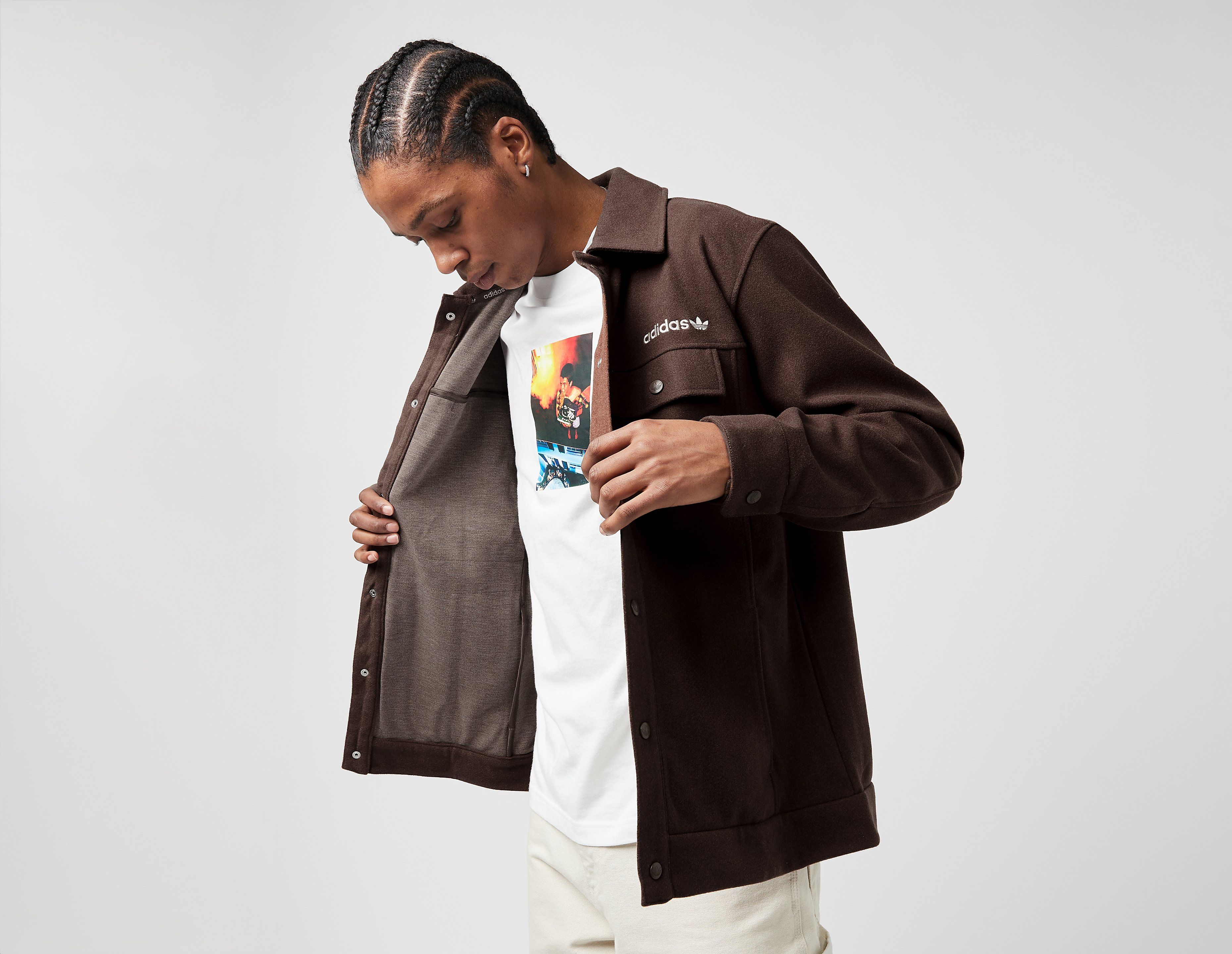 adidas Originals Premium Overshirt, Brown