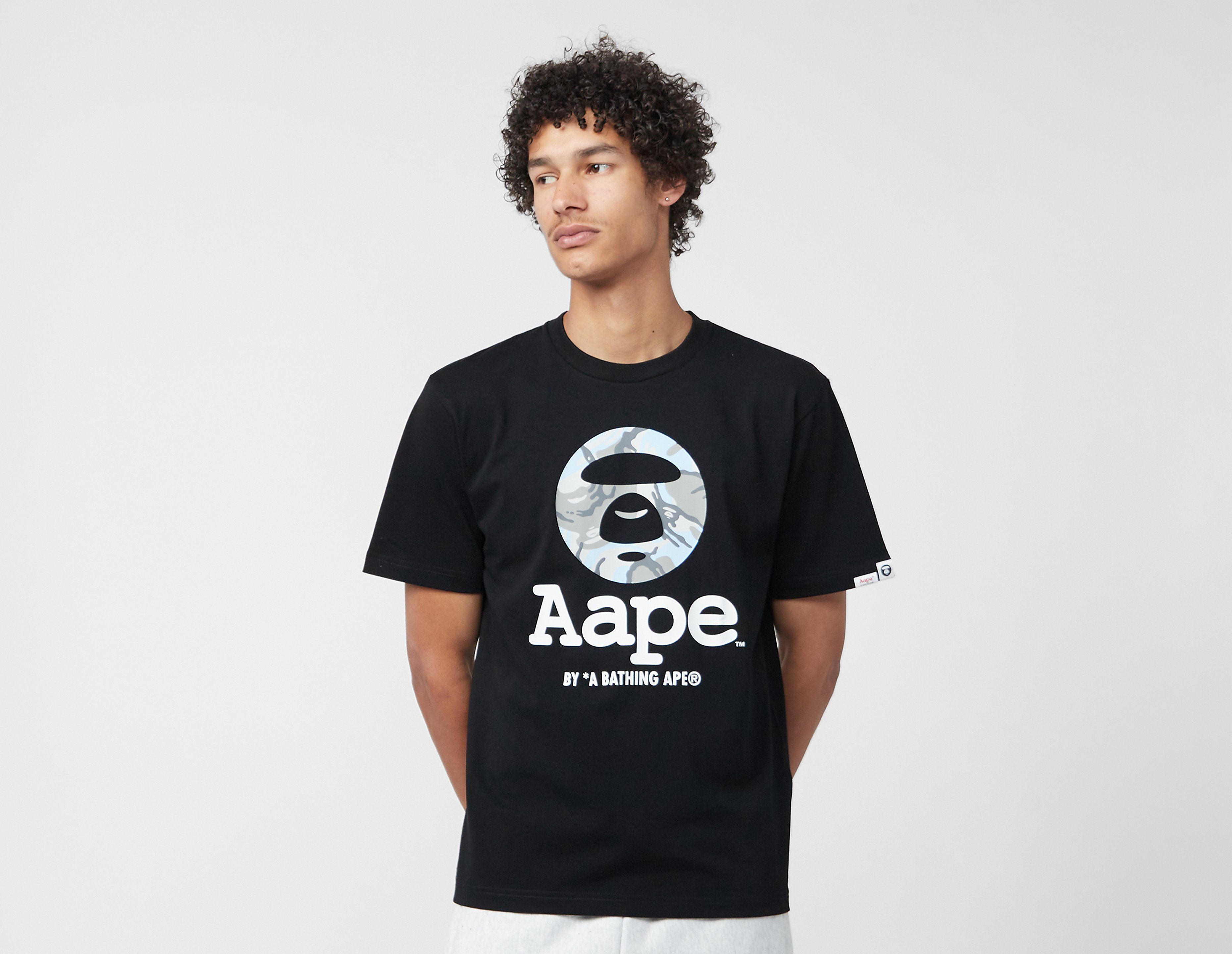 AAPE By A Bathing Ape Basic T-Shirt, Black