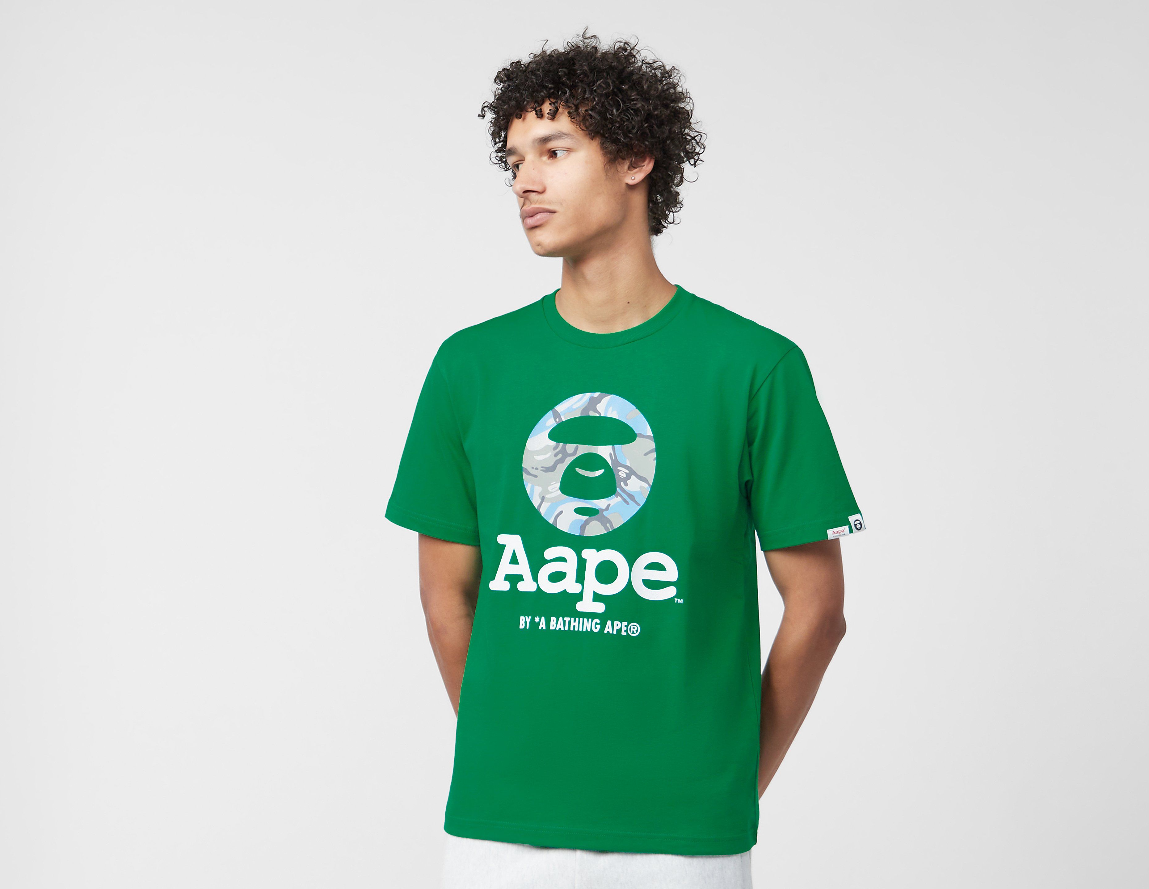 AAPE By A Bathing Ape Basic T-Shirt, Green