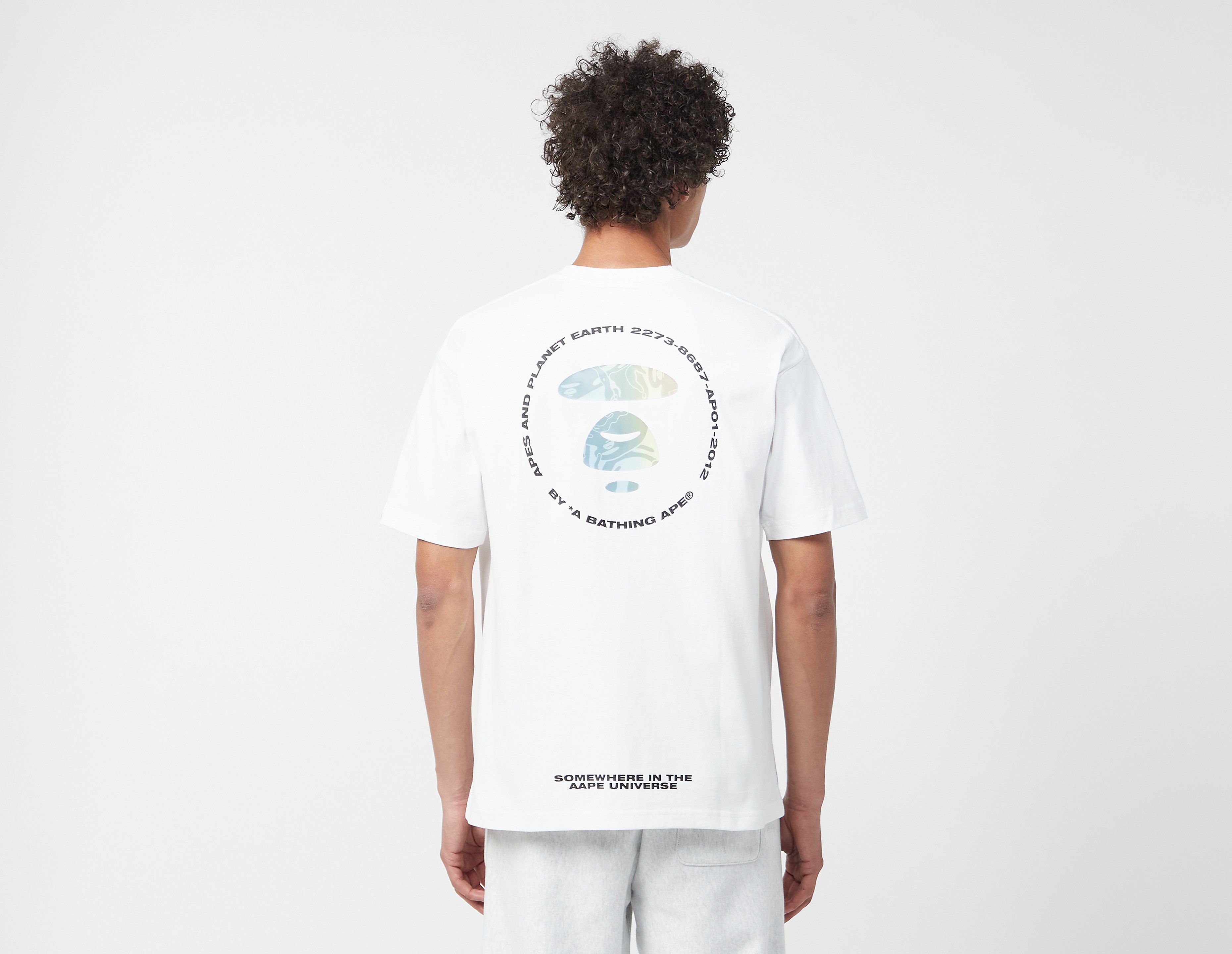 AAPE By A Bathing Ape Moonface T-Shirt, White
