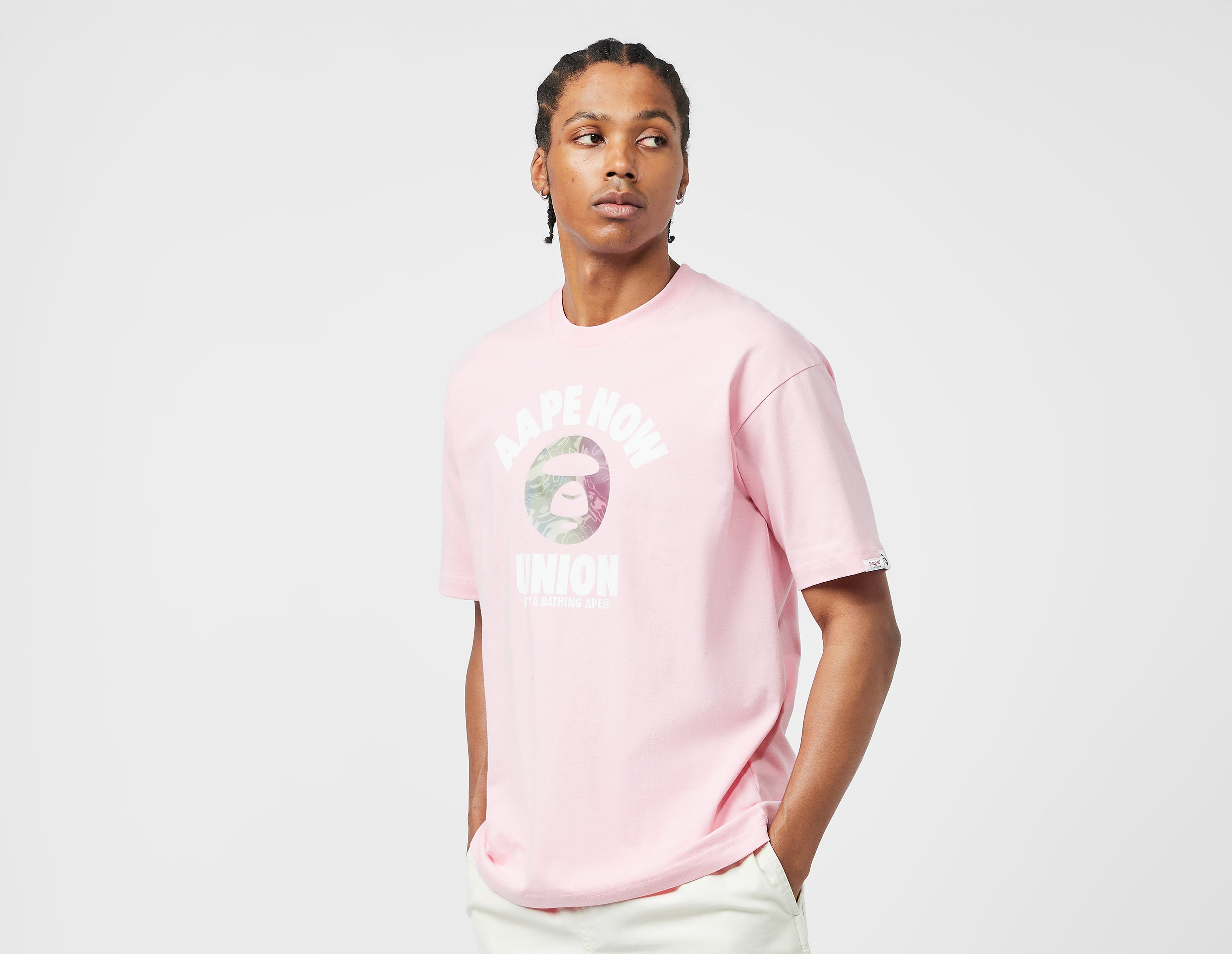 AAPE By A Bathing Ape Union T-Shirt, Pink