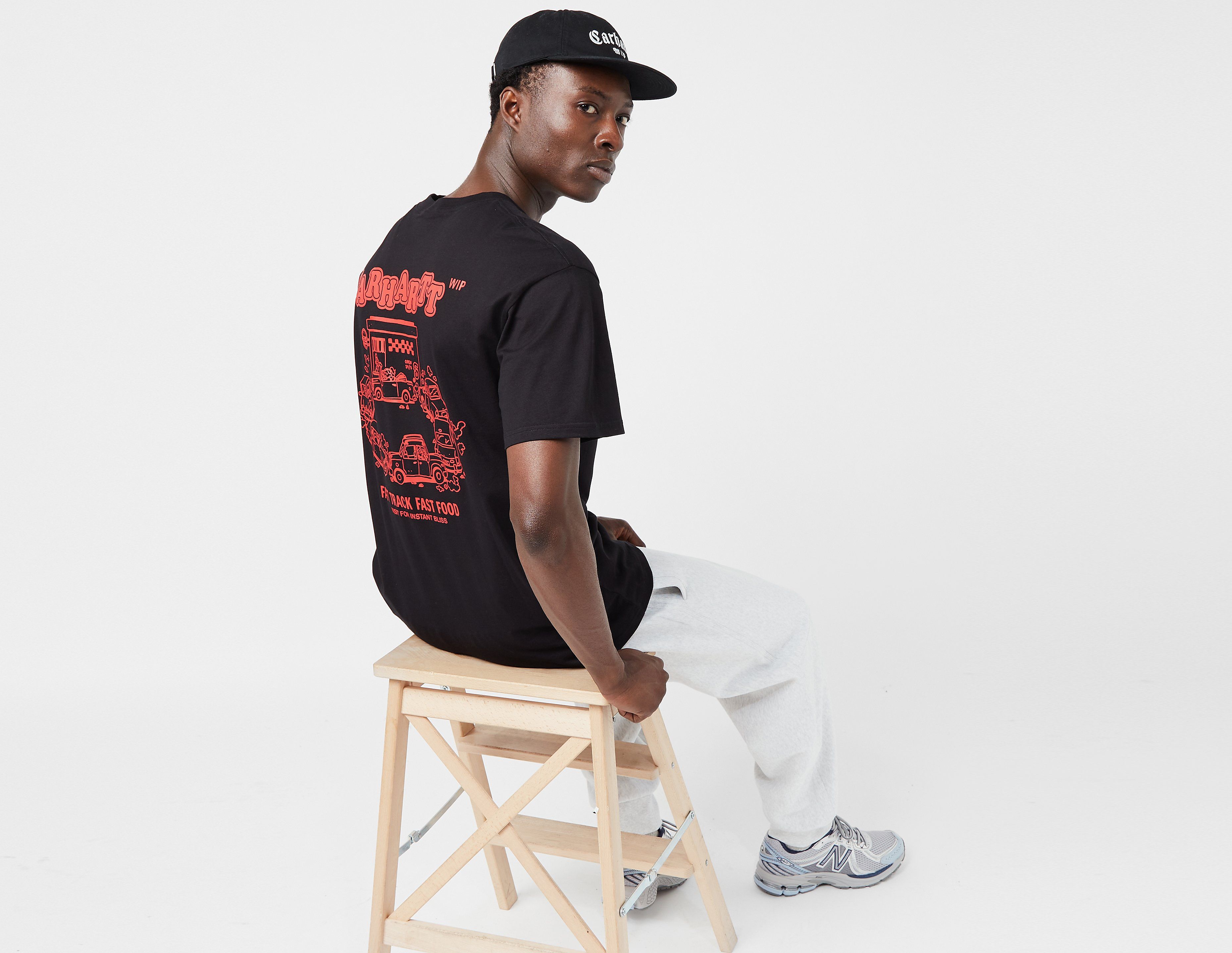 Carhartt WIP Fast Food T-Shirt, Black