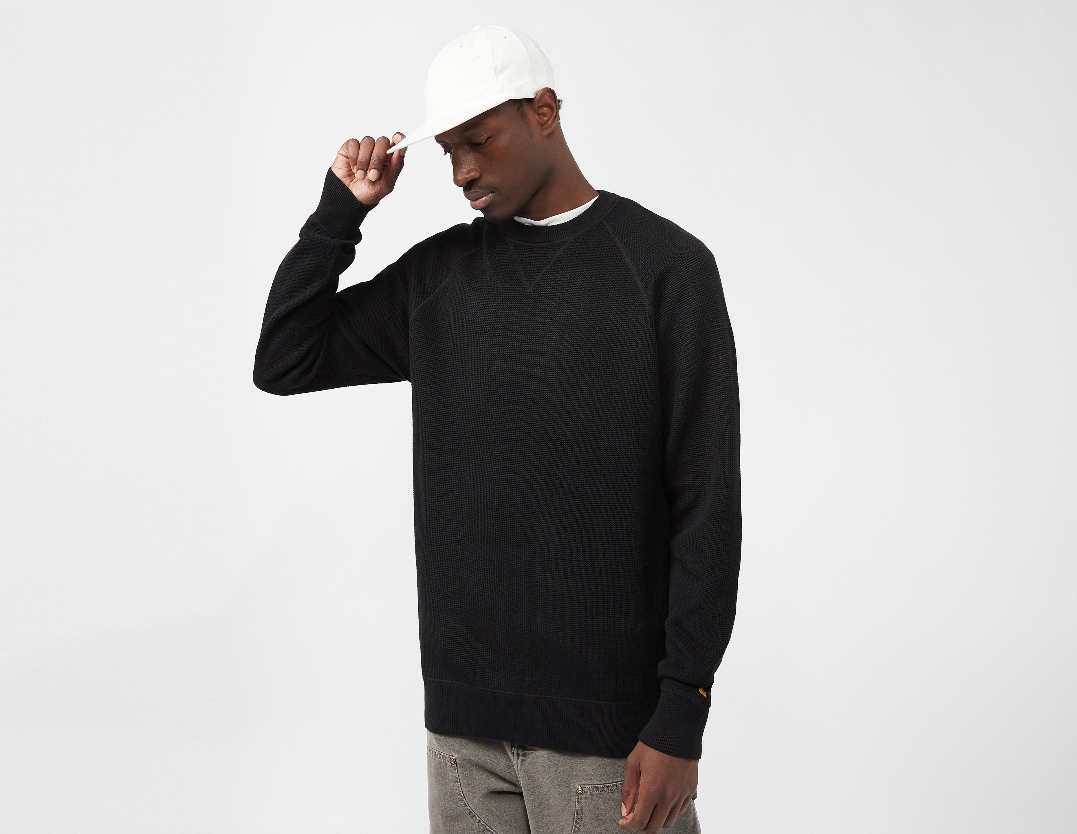 Carhartt WIP Chase Knit Sweatshirt, Black