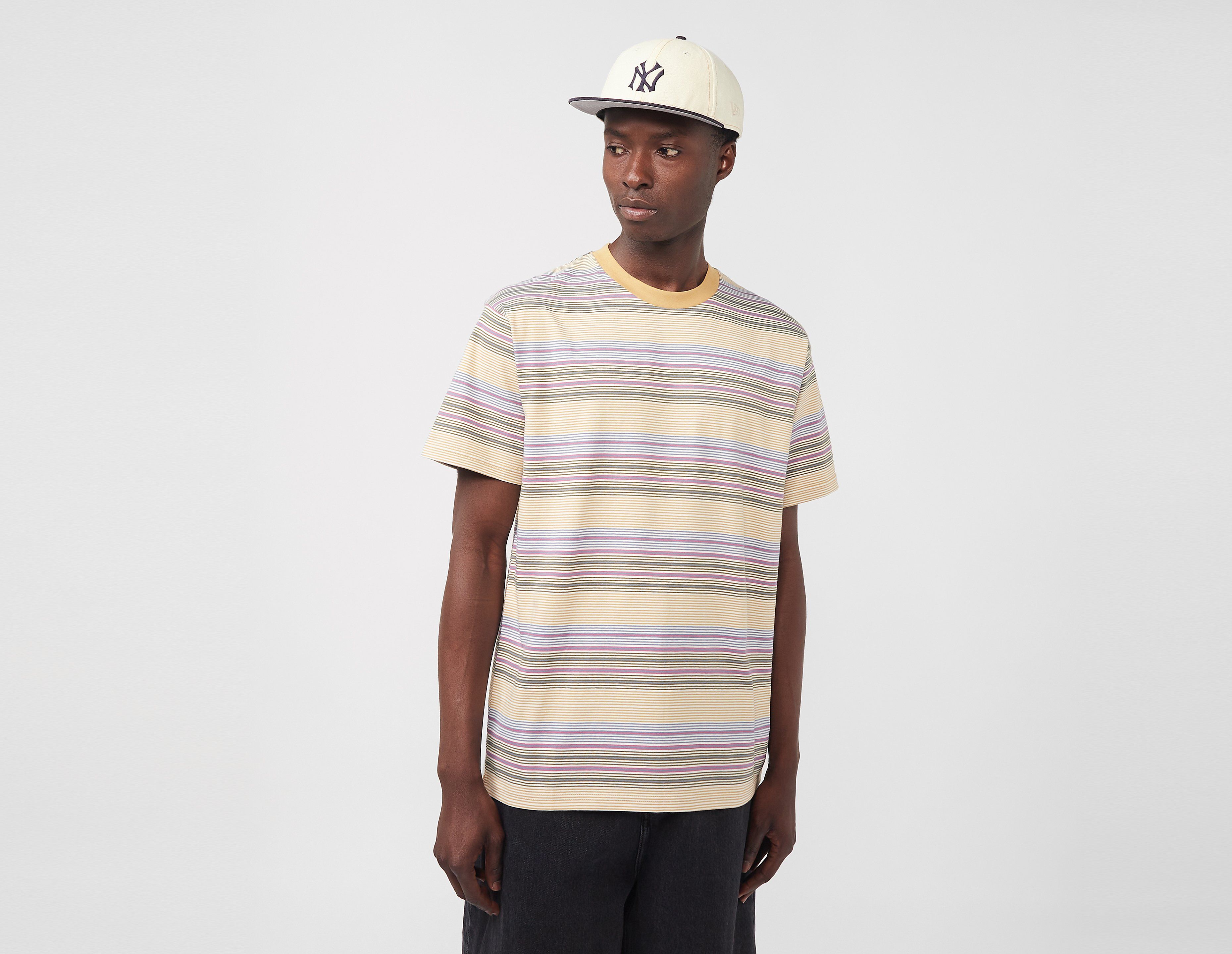Carhartt WIP Coby Striped T-Shirt, Yellow