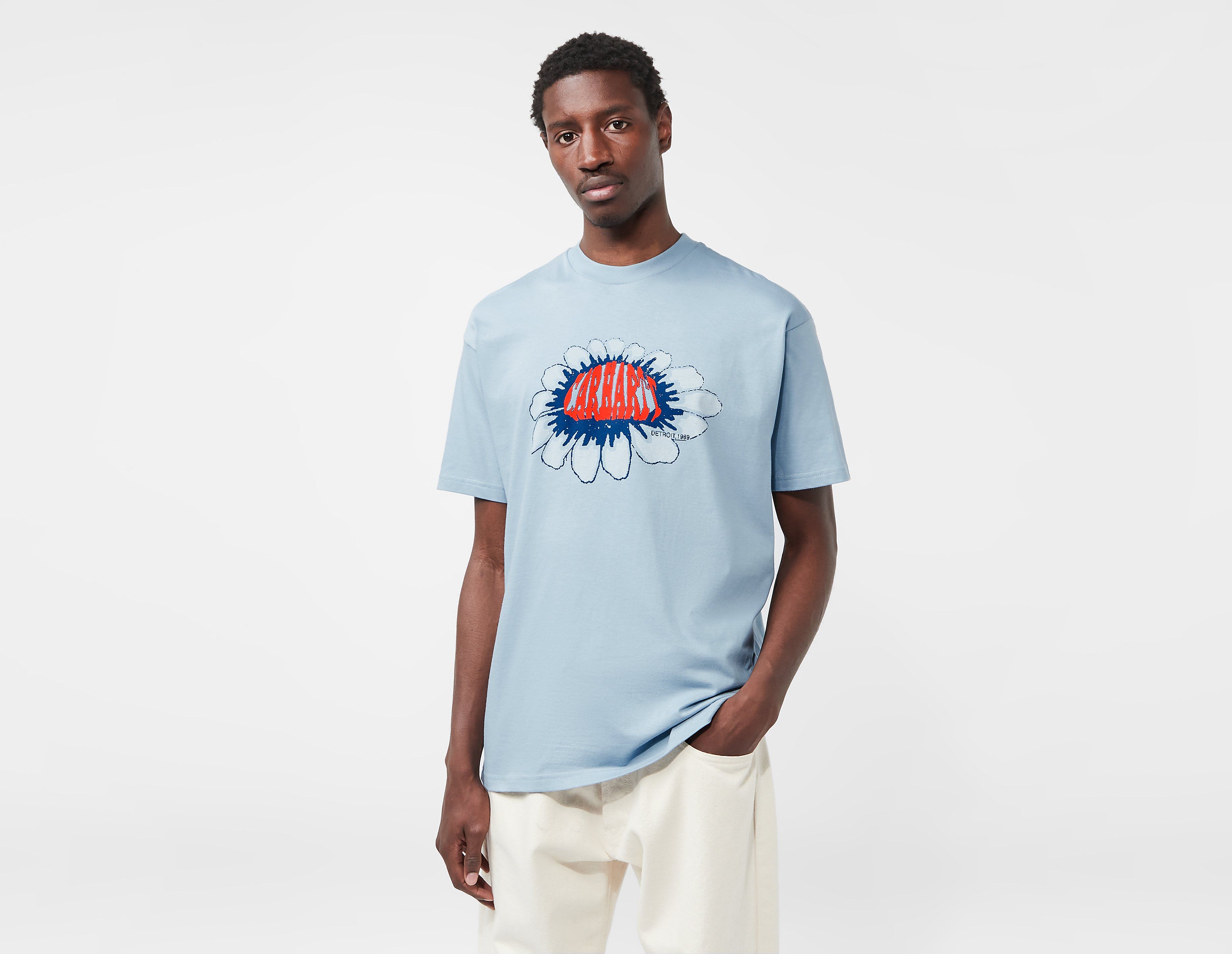 Carhartt WIP Pixel Flower T-Shirt, Blue