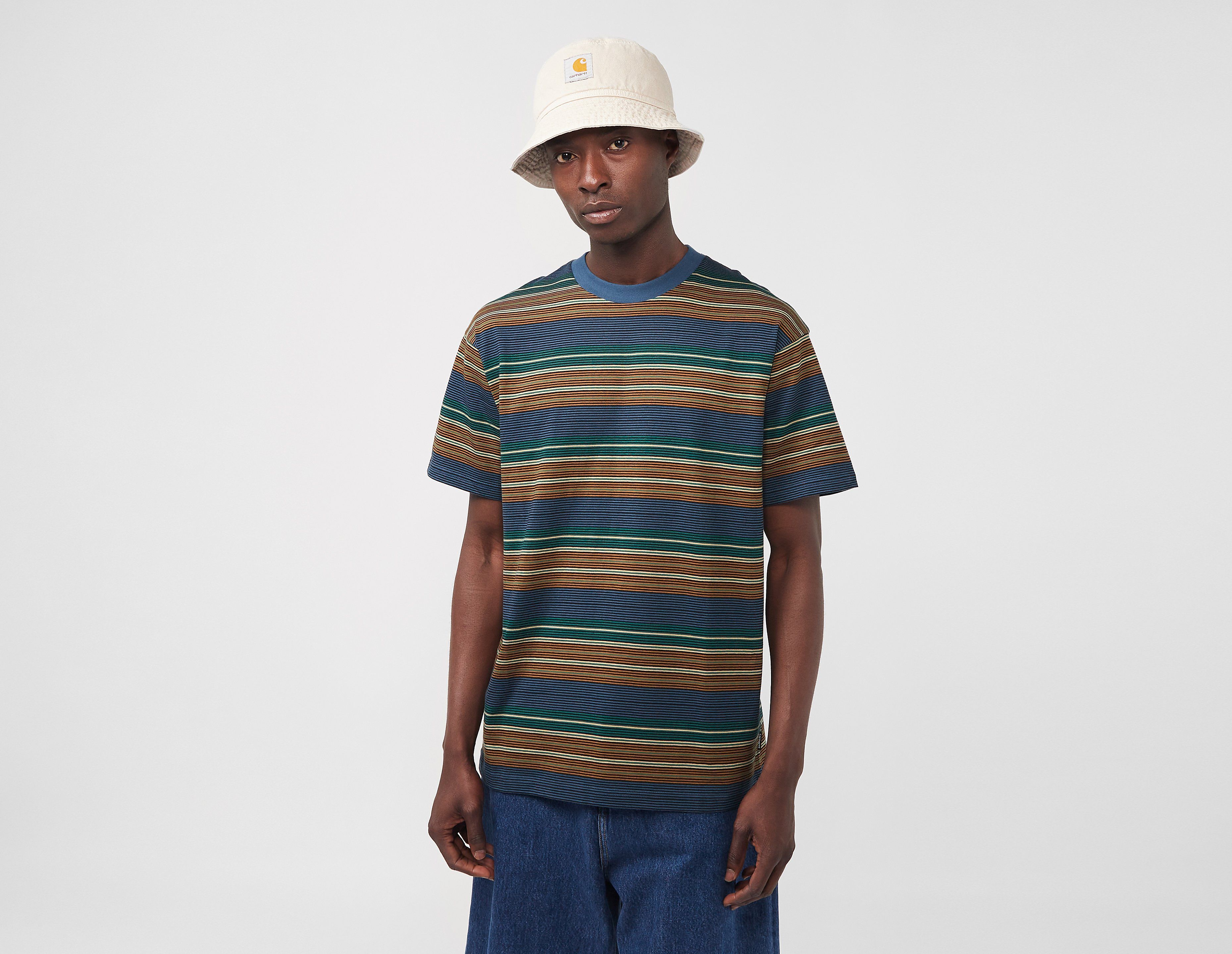 Carhartt WIP Coby Striped T-Shirt, Blue