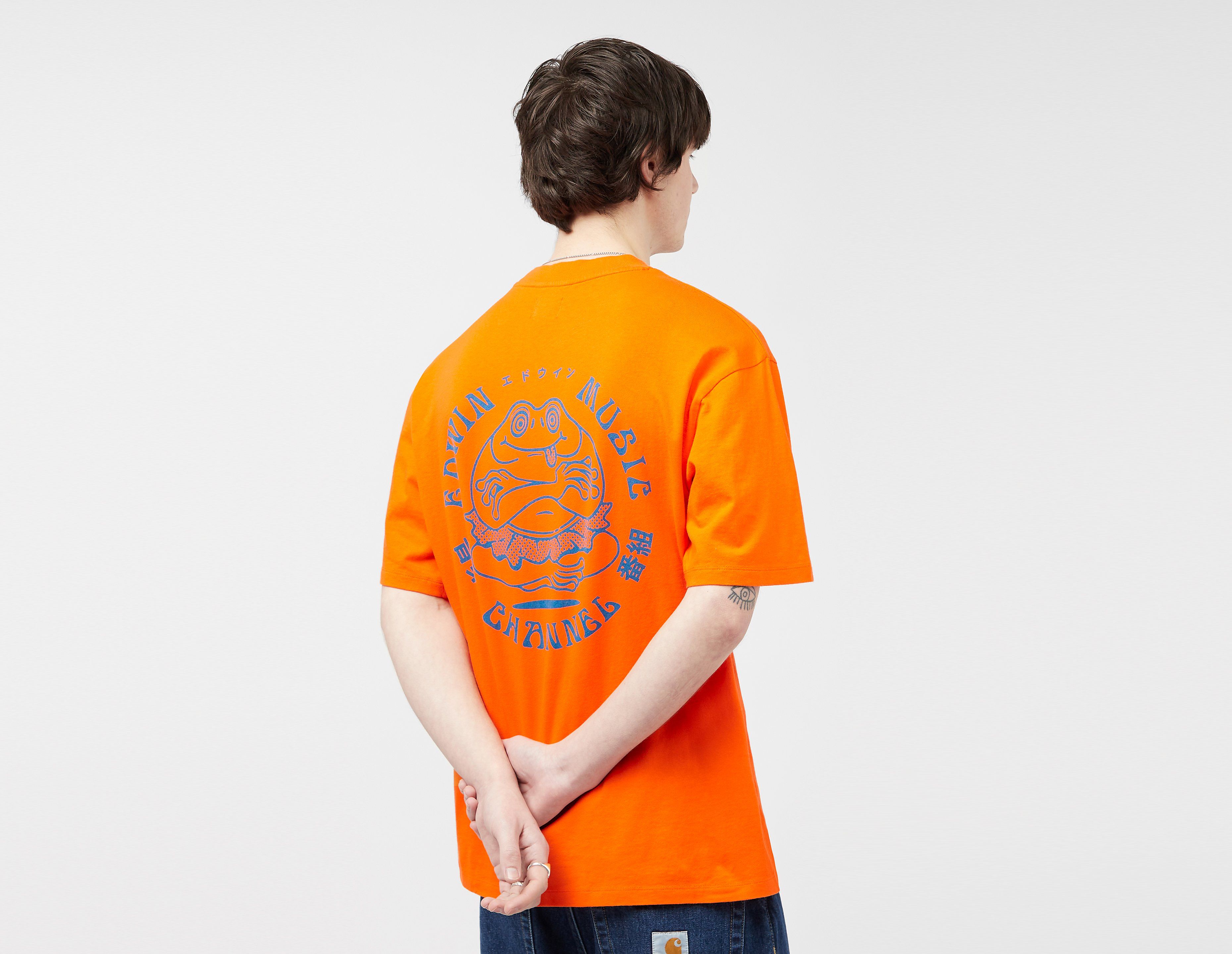 edwin t-shirt music channel, orange