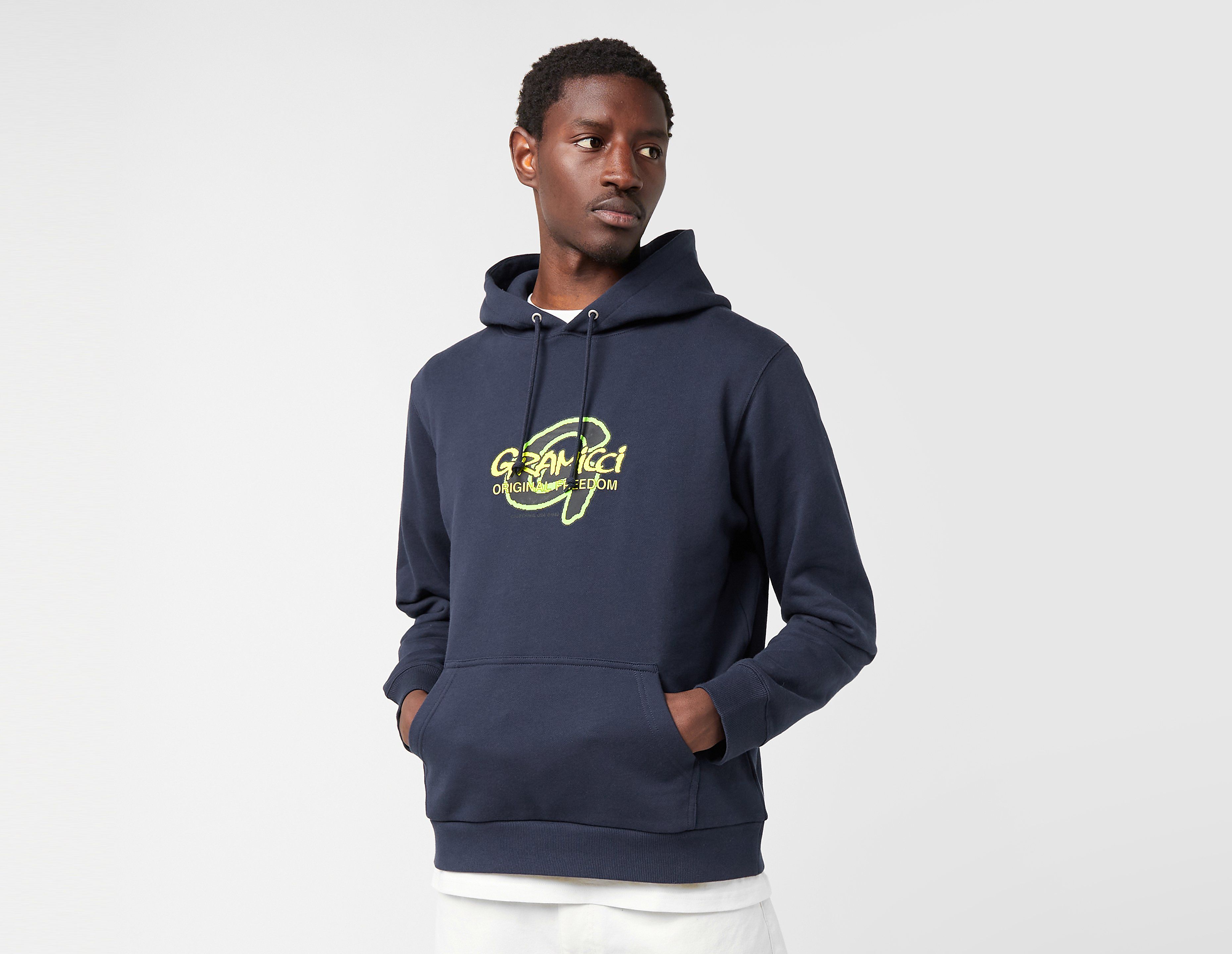 gramicci sweat à capuche pixel g, navy