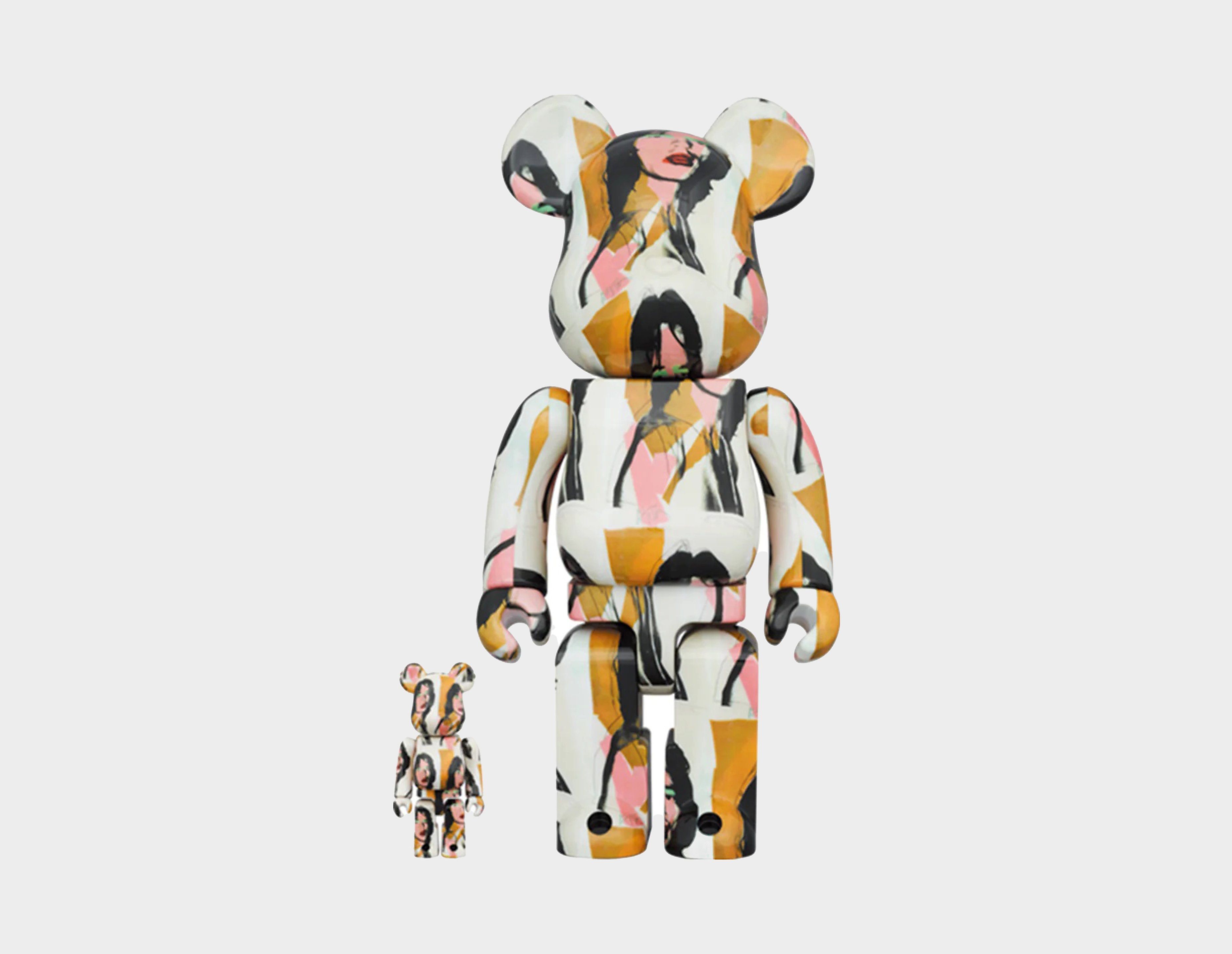 Medicom BE@RBRICK x Andy Warhol x Mick Jagger 100% & 400%