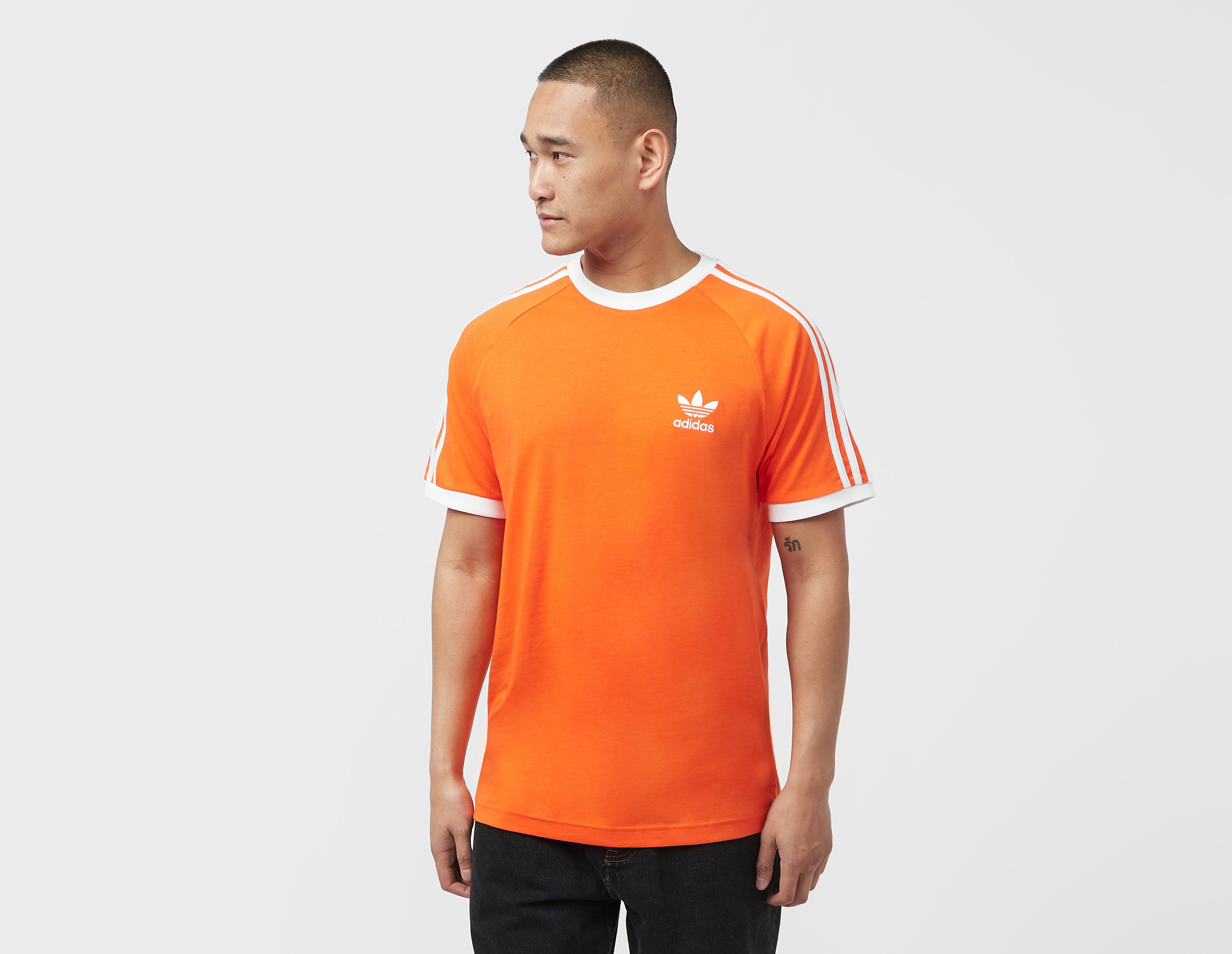 adidas Originals T-Shirt California à 3 Bandes, Orange