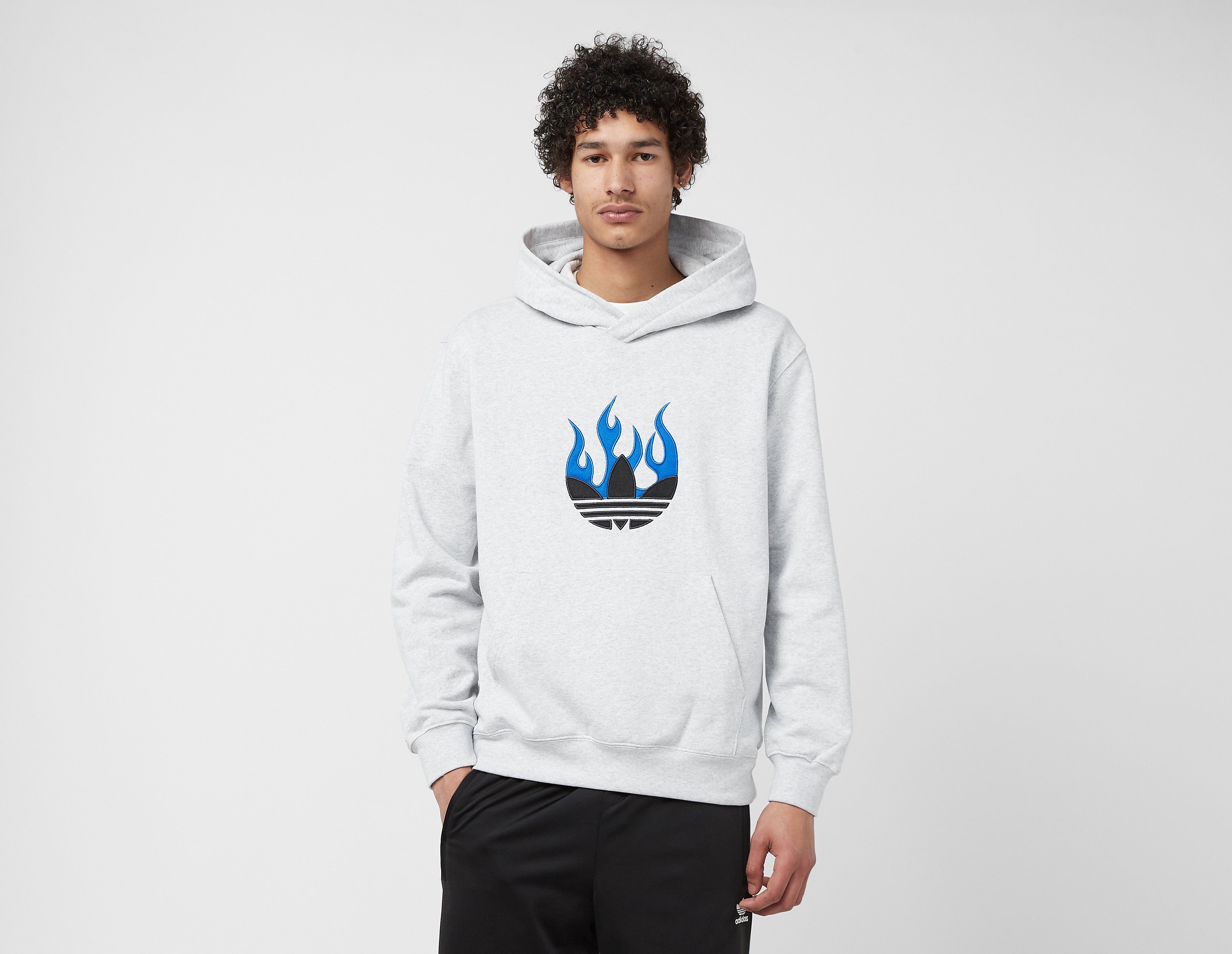 adidas Flames Hoodie, Grey