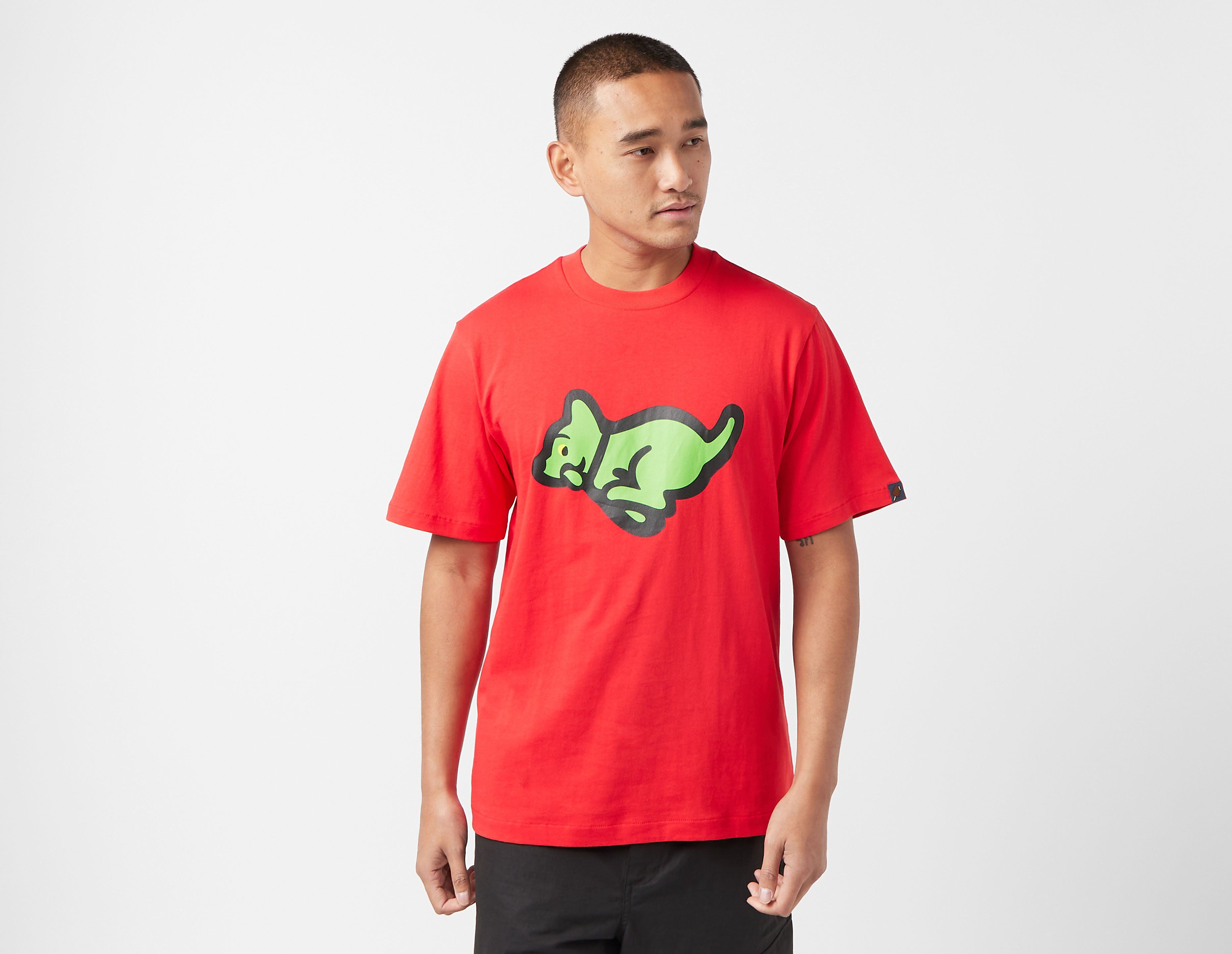 icecream t-shirt running puppy, red