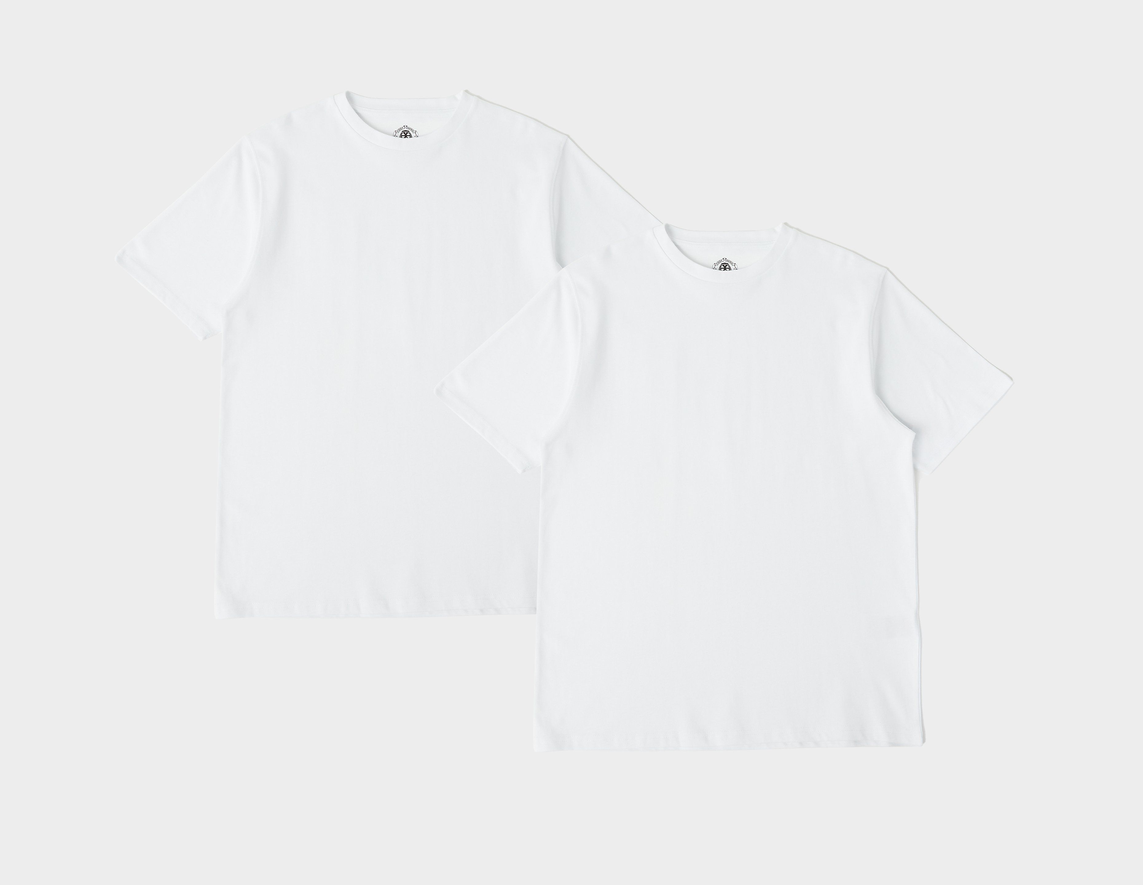 footpatrol 2-pack blank t-shirts, white