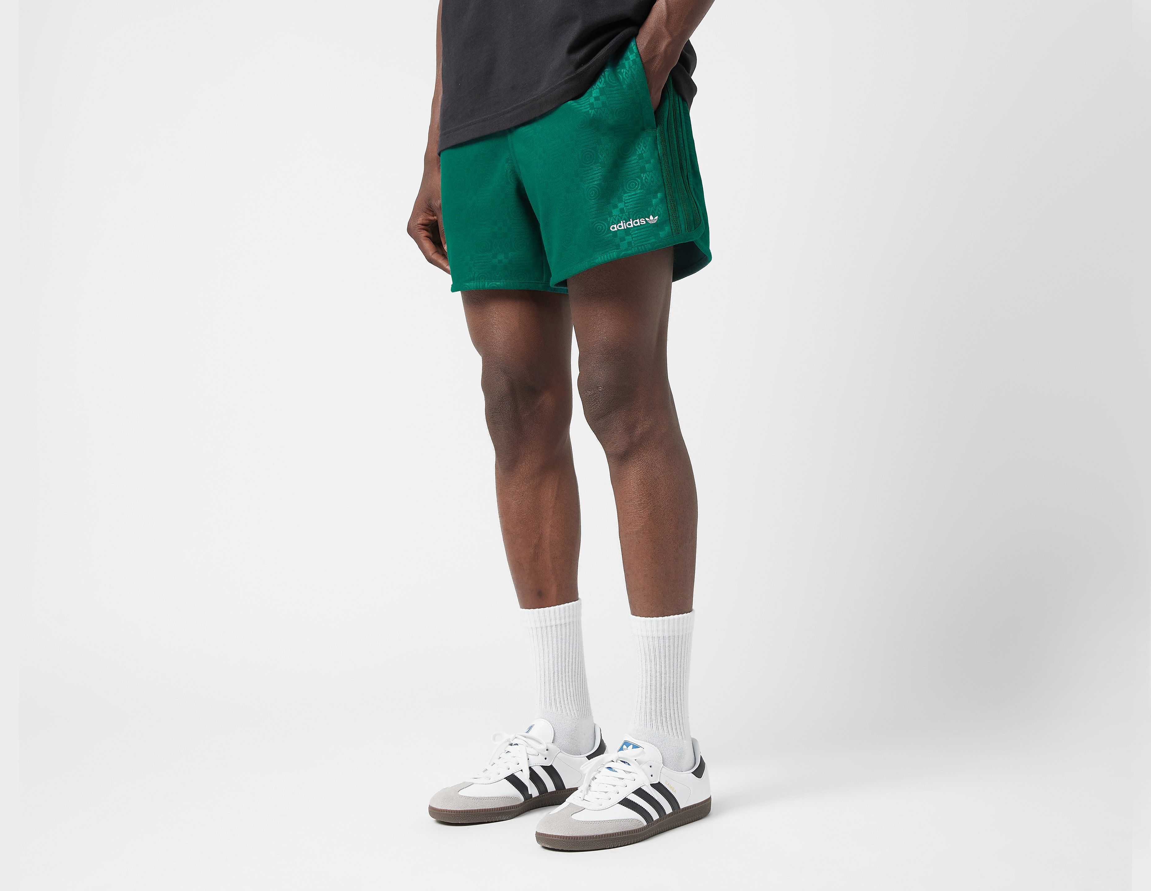 Adidas Originals 80's Embossed Sprinter Shorts, Green