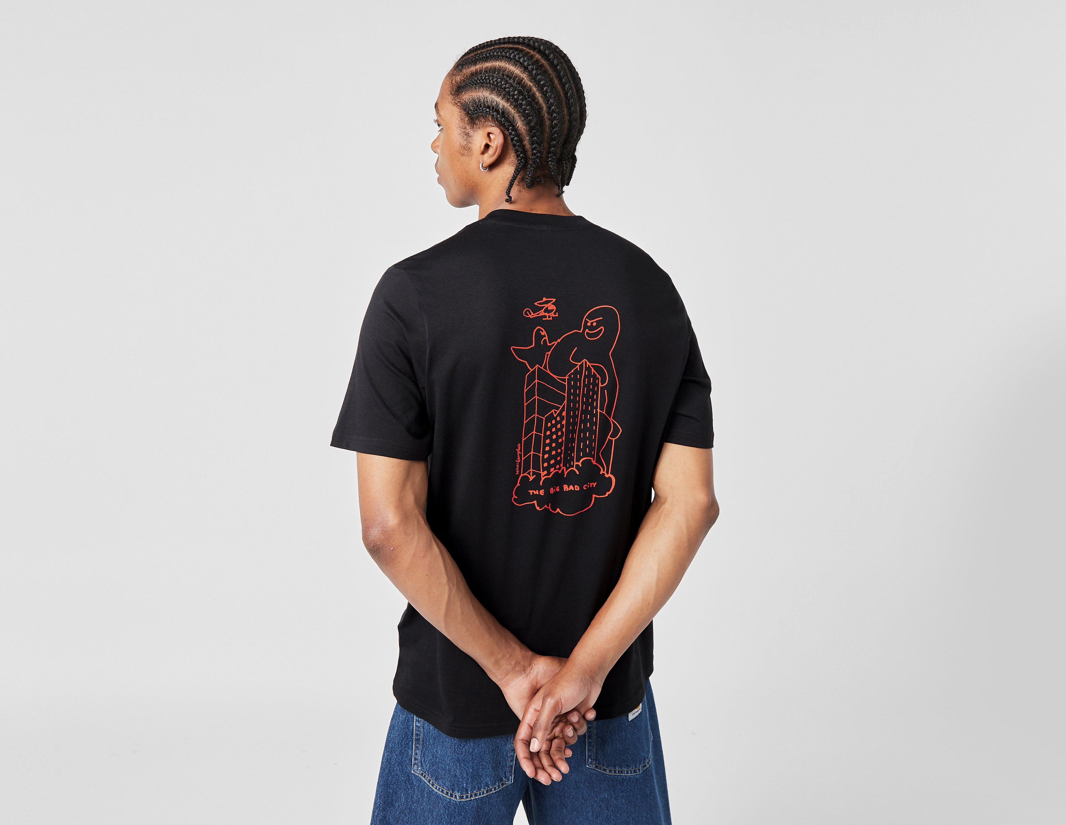 adidas Skateboarding Shmoofoil Big Bad City T-Shirt, Black