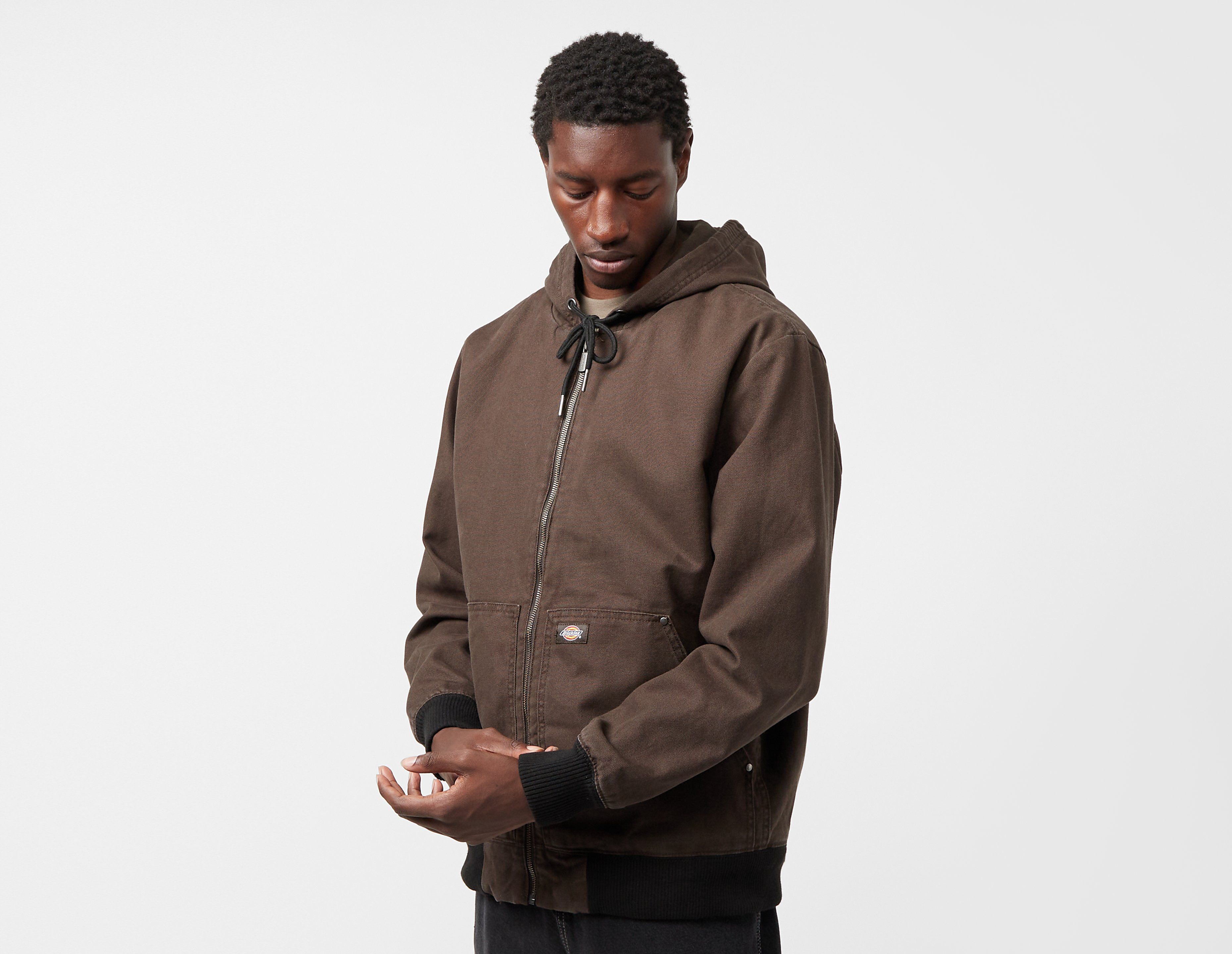Dickies Duck Canvas Hooded Jacket, Brown